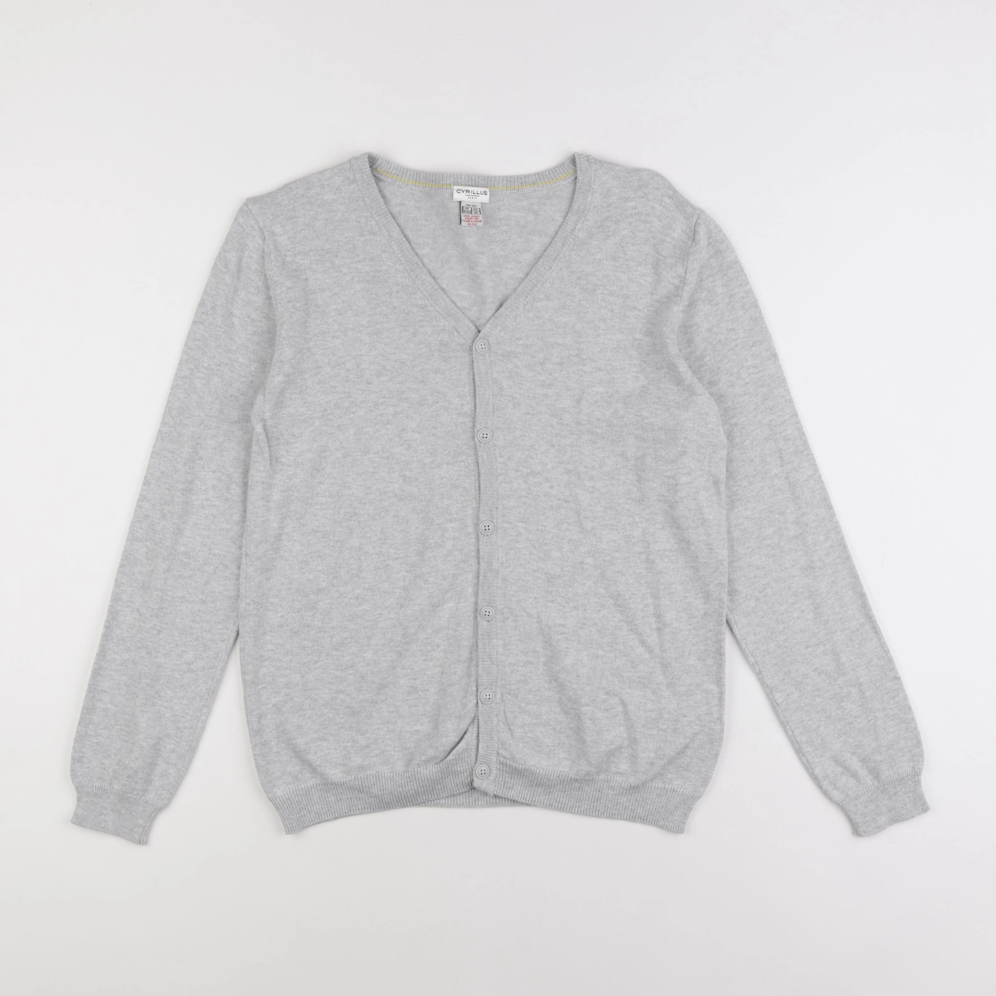 Cyrillus - gilet gris - 12 ans