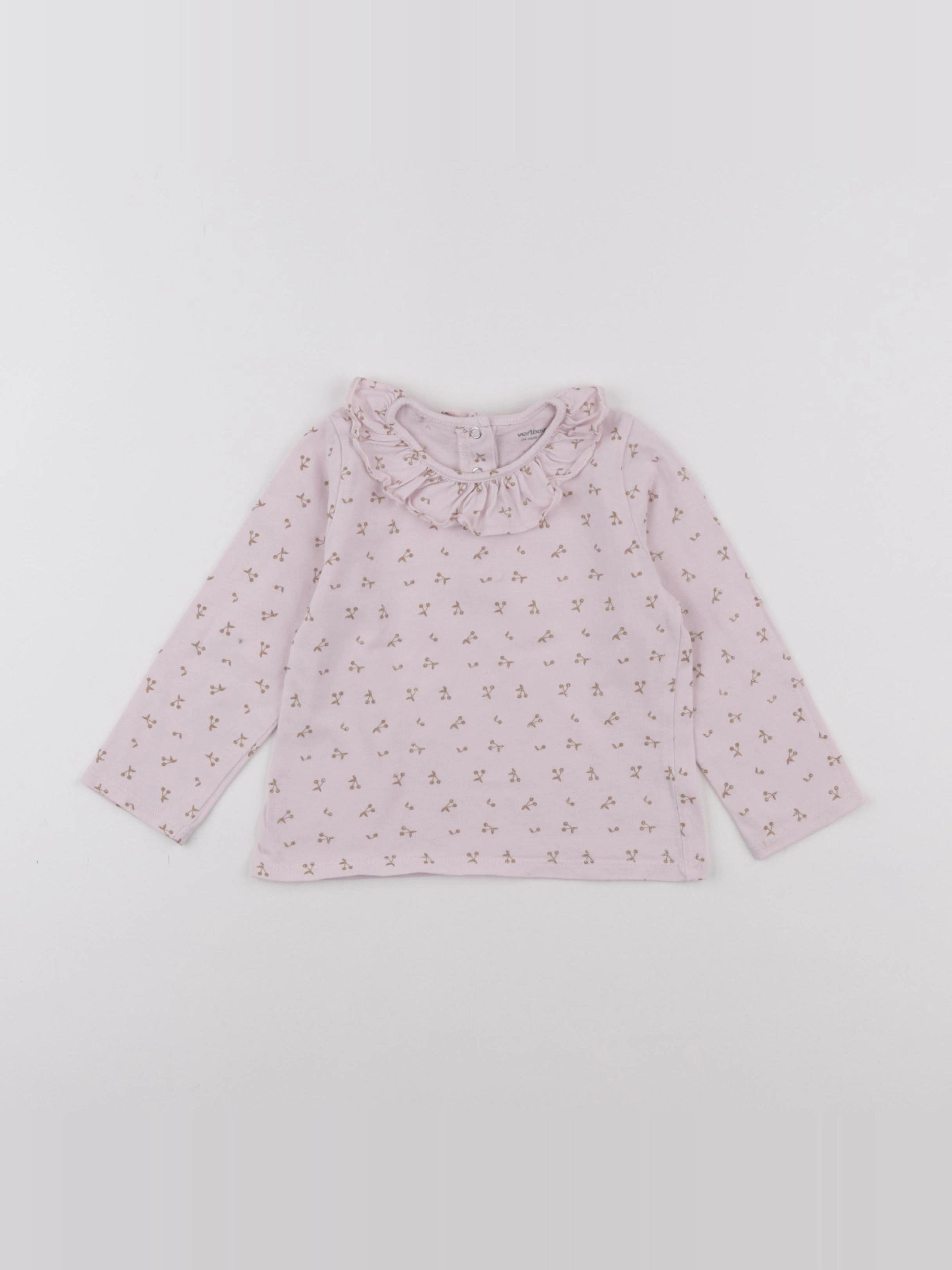Vertbaudet - tee-shirt rose - 24 mois