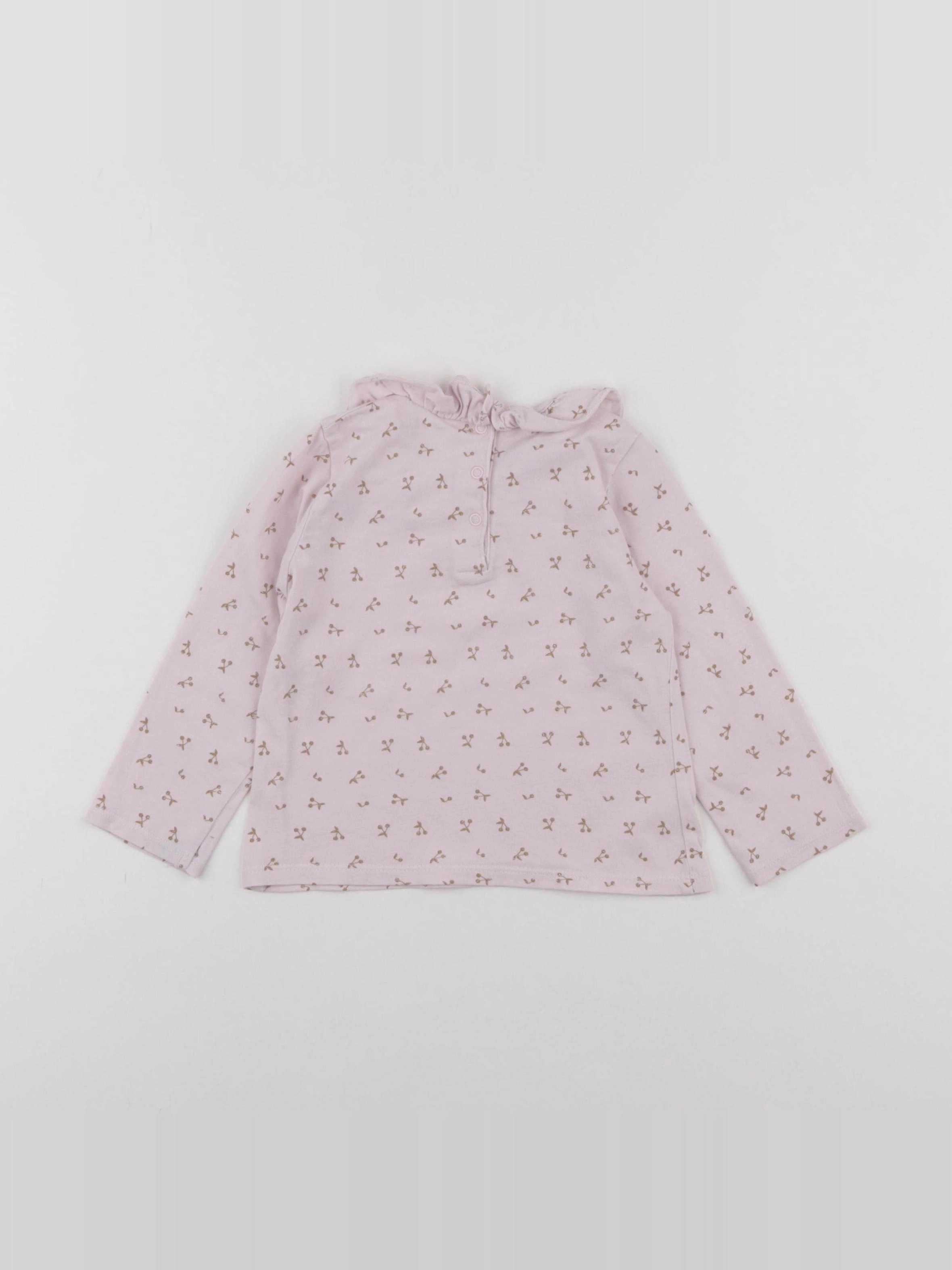 Vertbaudet - tee-shirt rose - 24 mois