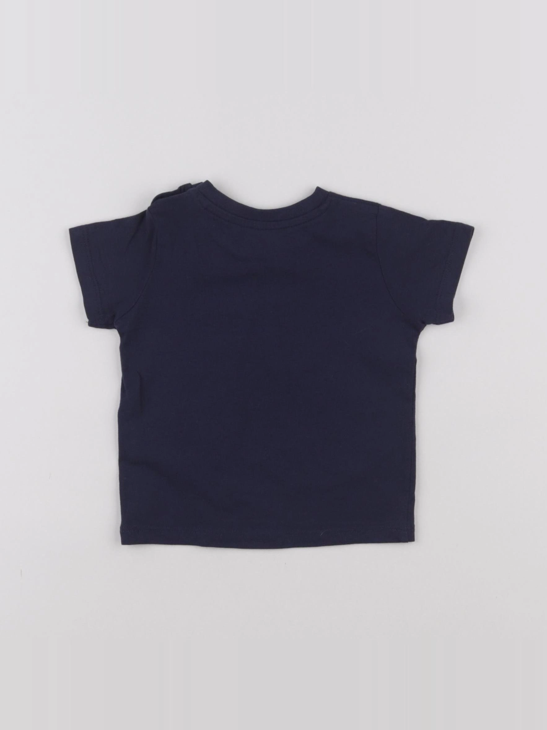 Vertbaudet - tee-shirt bleu - 6 mois