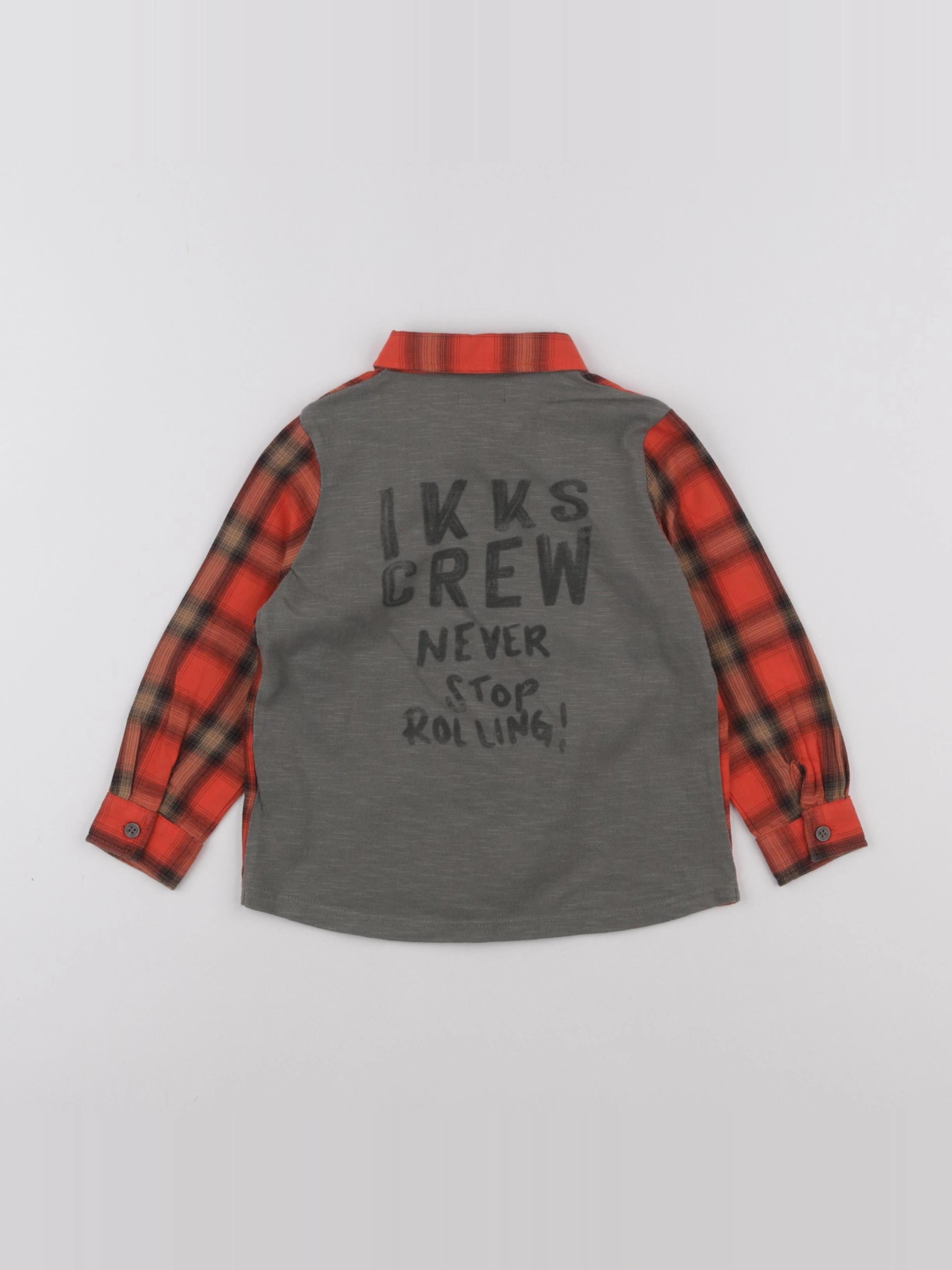 IKKS - chemise rouge - 2 ans