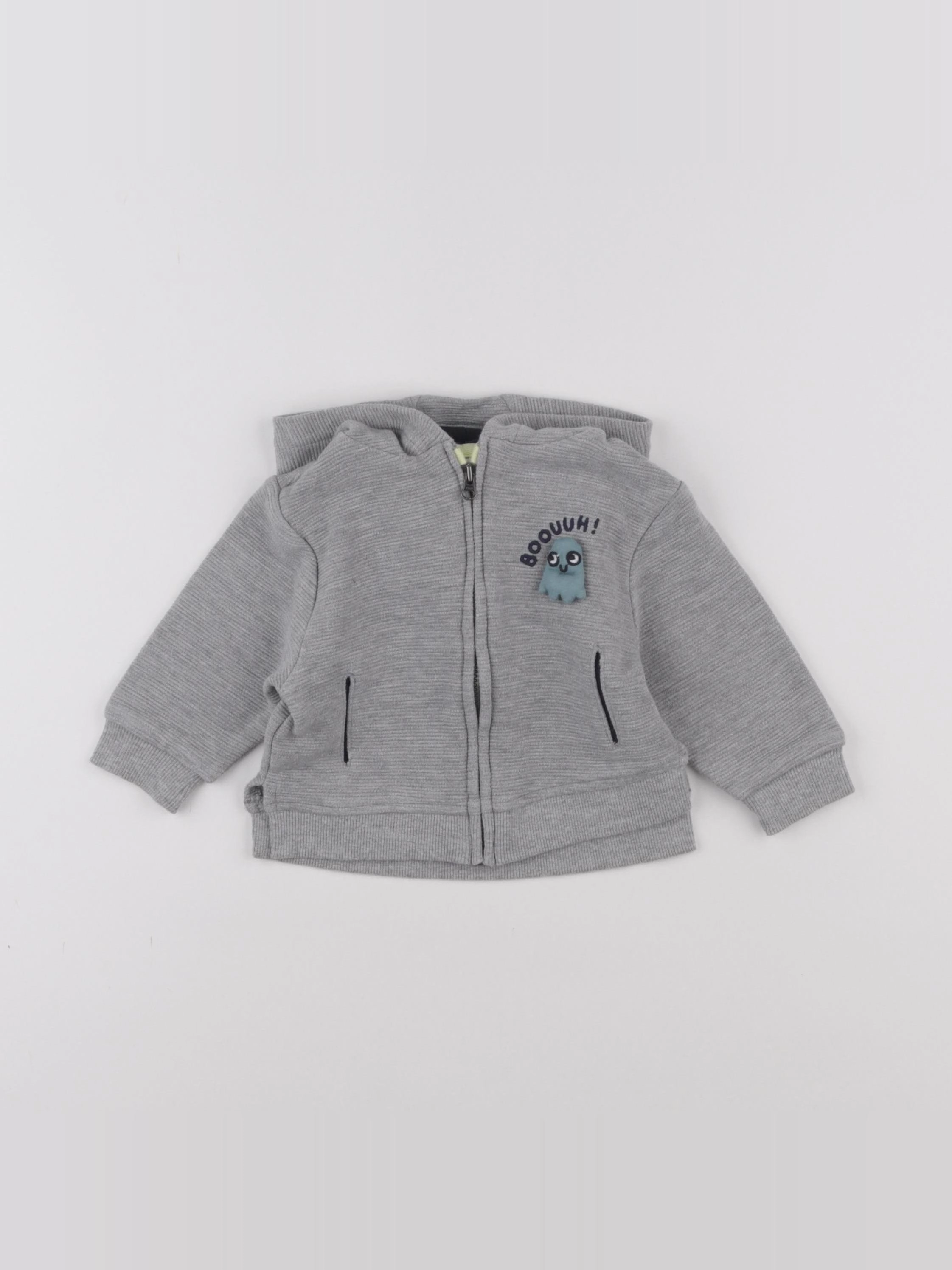 Tape à l'oeil - sweat gris - 6 mois