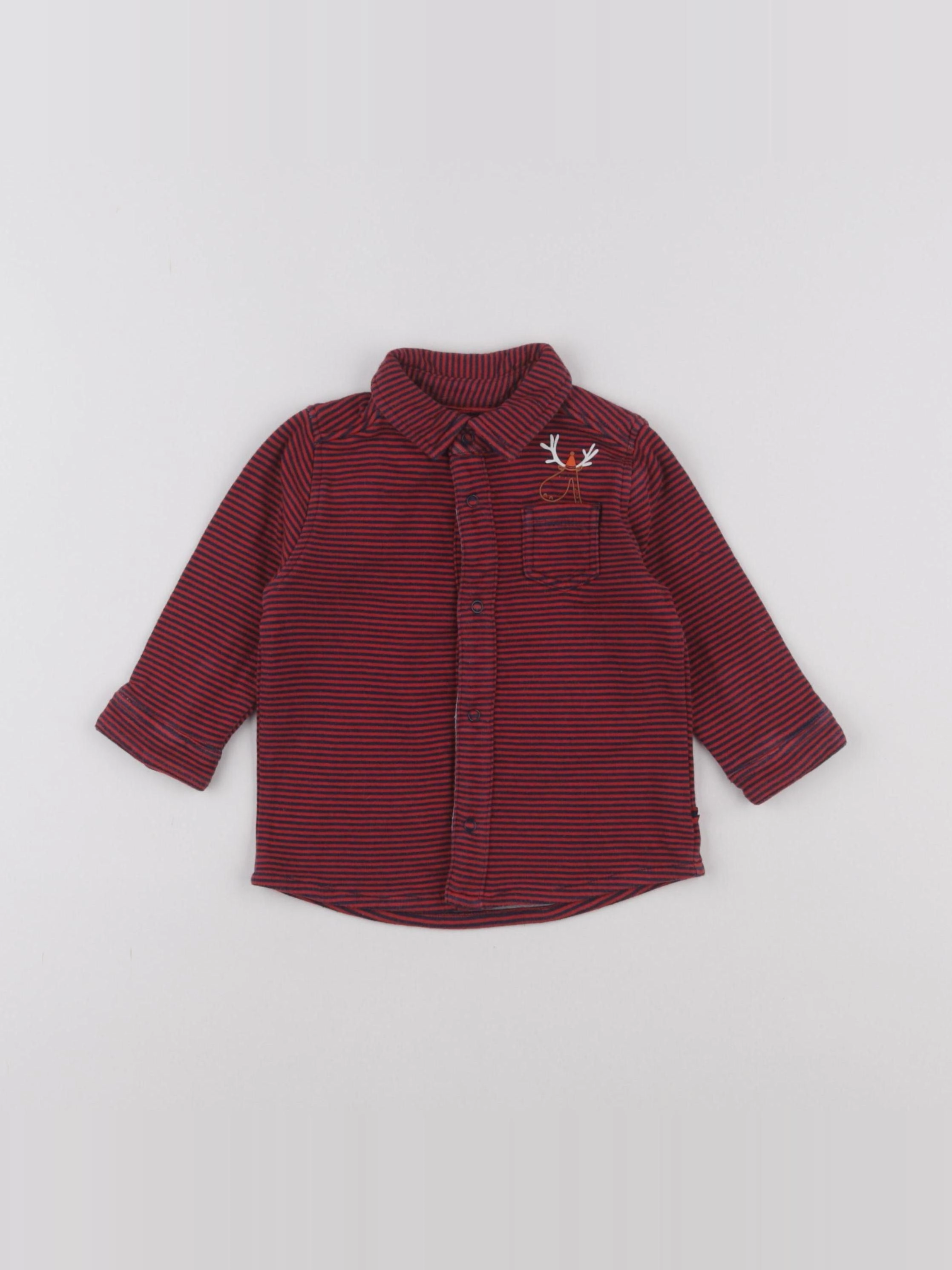 Cadet Rousselle - chemise rouge - 6 mois