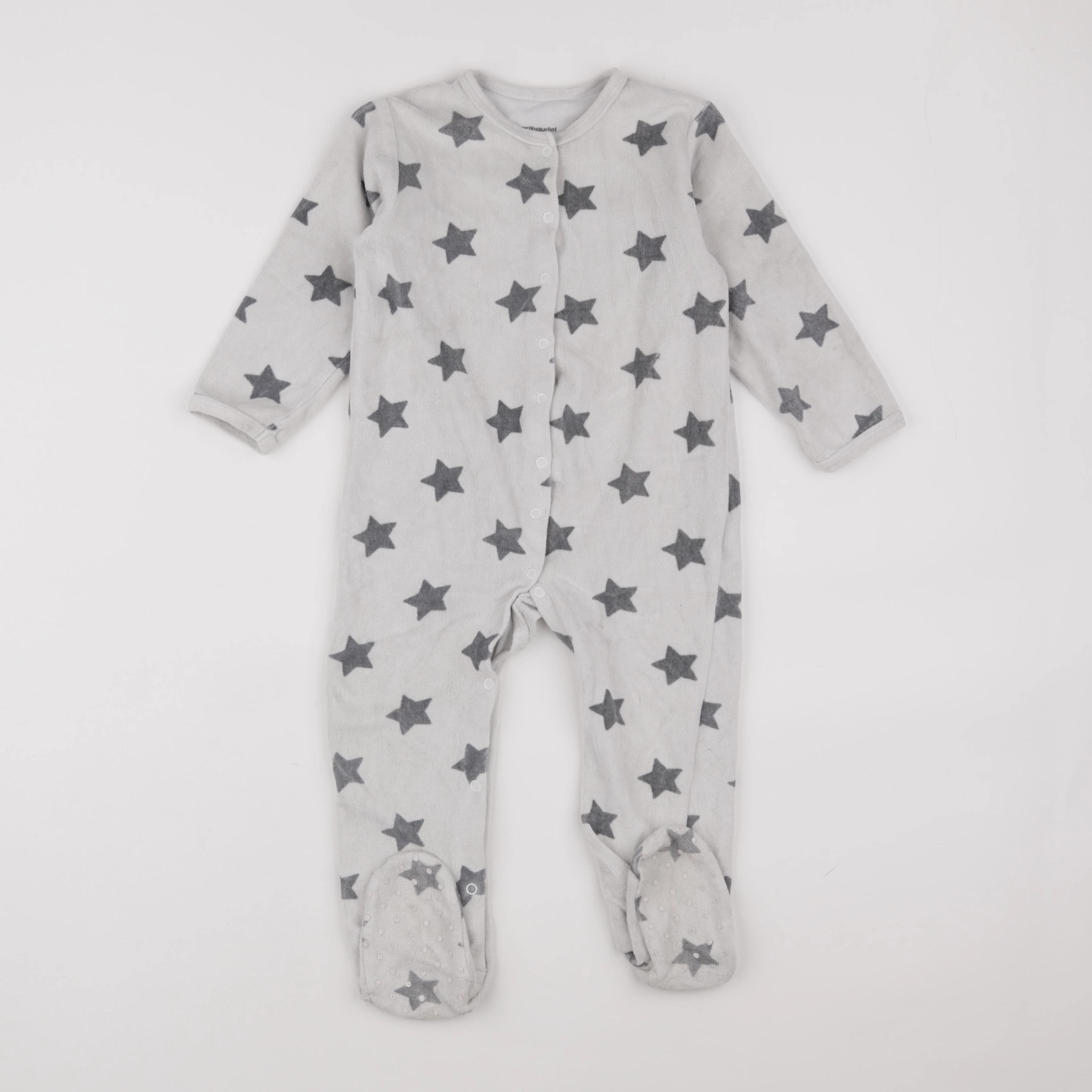 Vertbaudet - pyjama velours gris - 3 ans