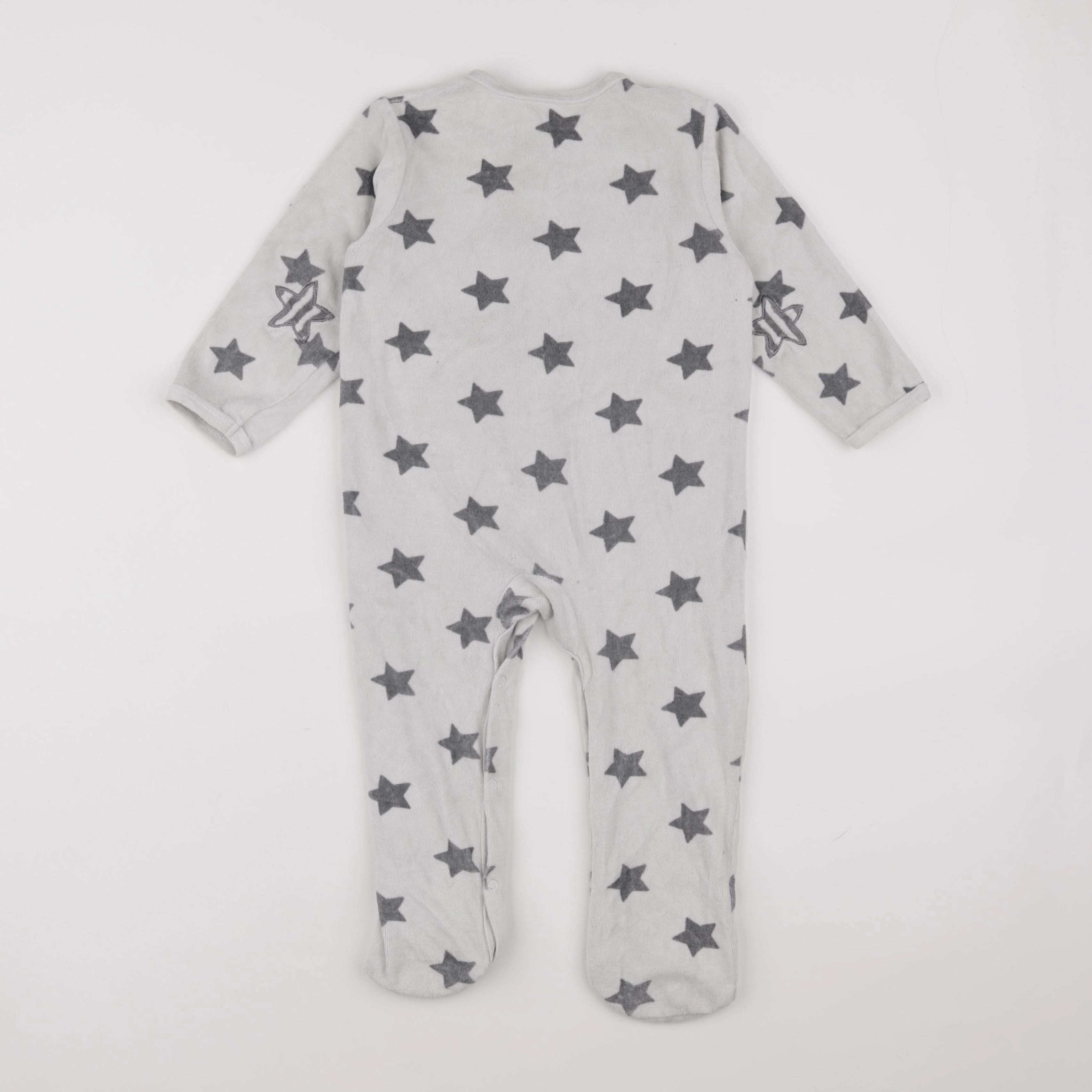 Vertbaudet - pyjama velours gris - 3 ans