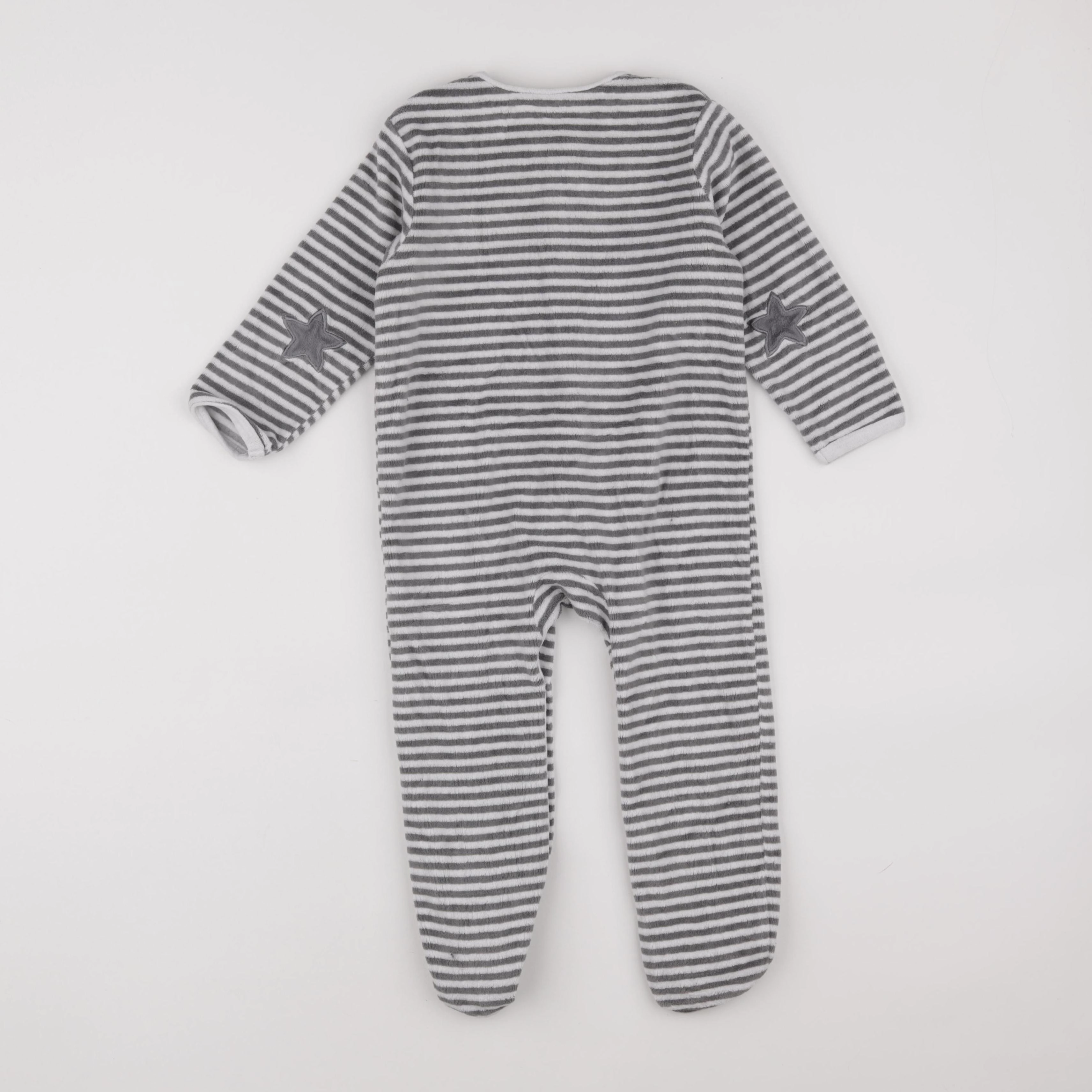 Vertbaudet - pyjama velours gris - 3 ans