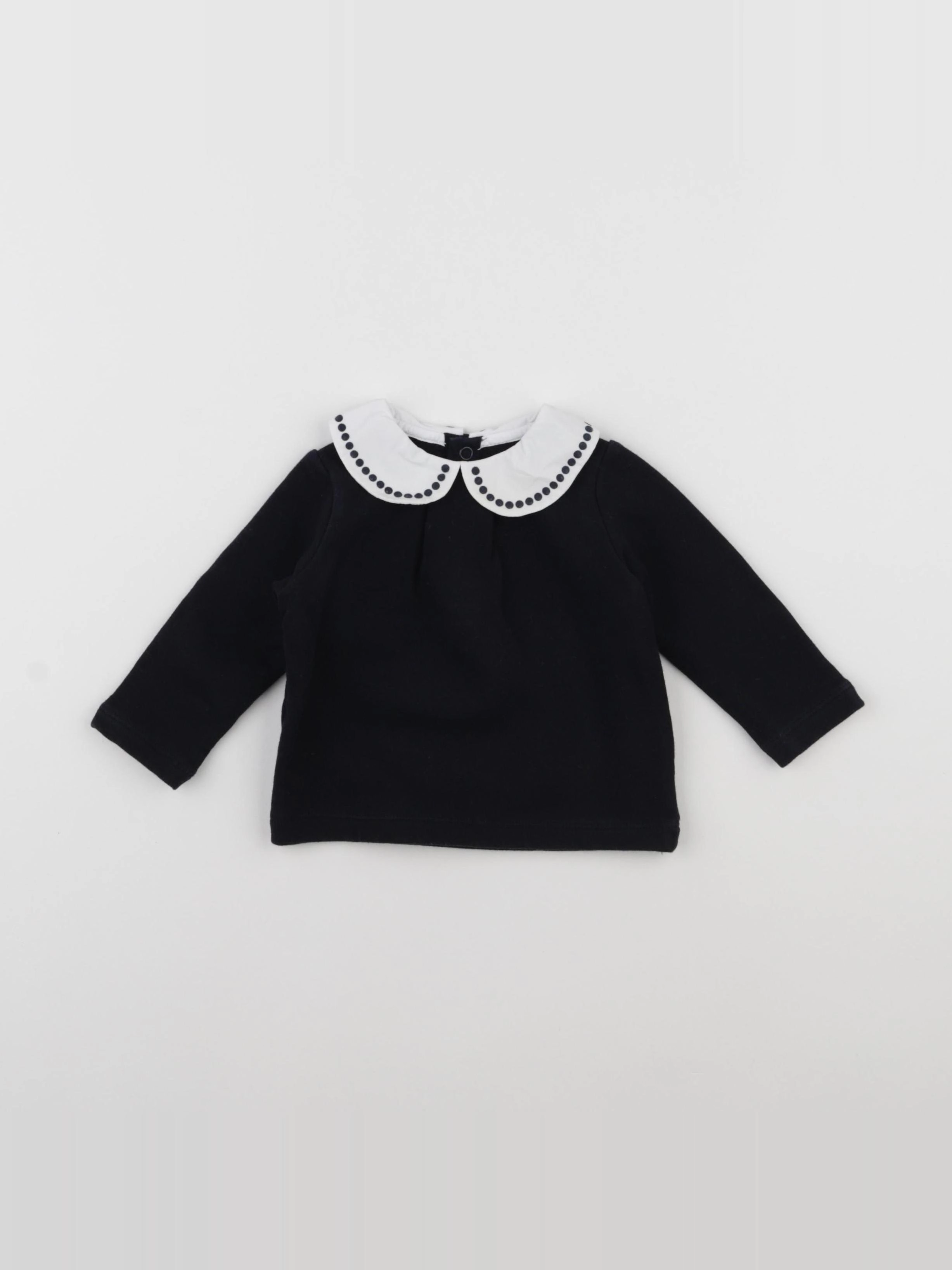 Jacadi - sweat noir - 6 mois