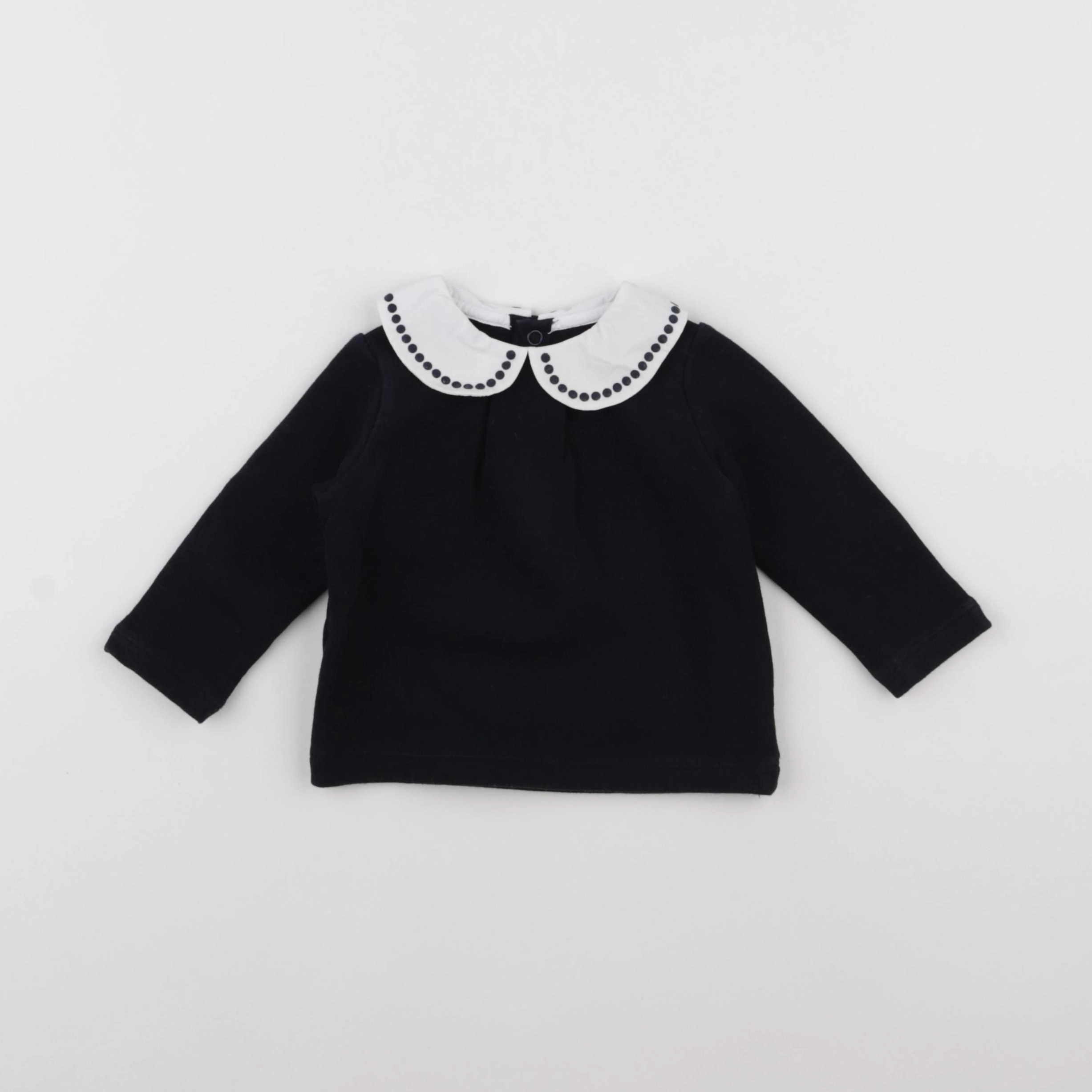 Jacadi - sweat noir - 6 mois