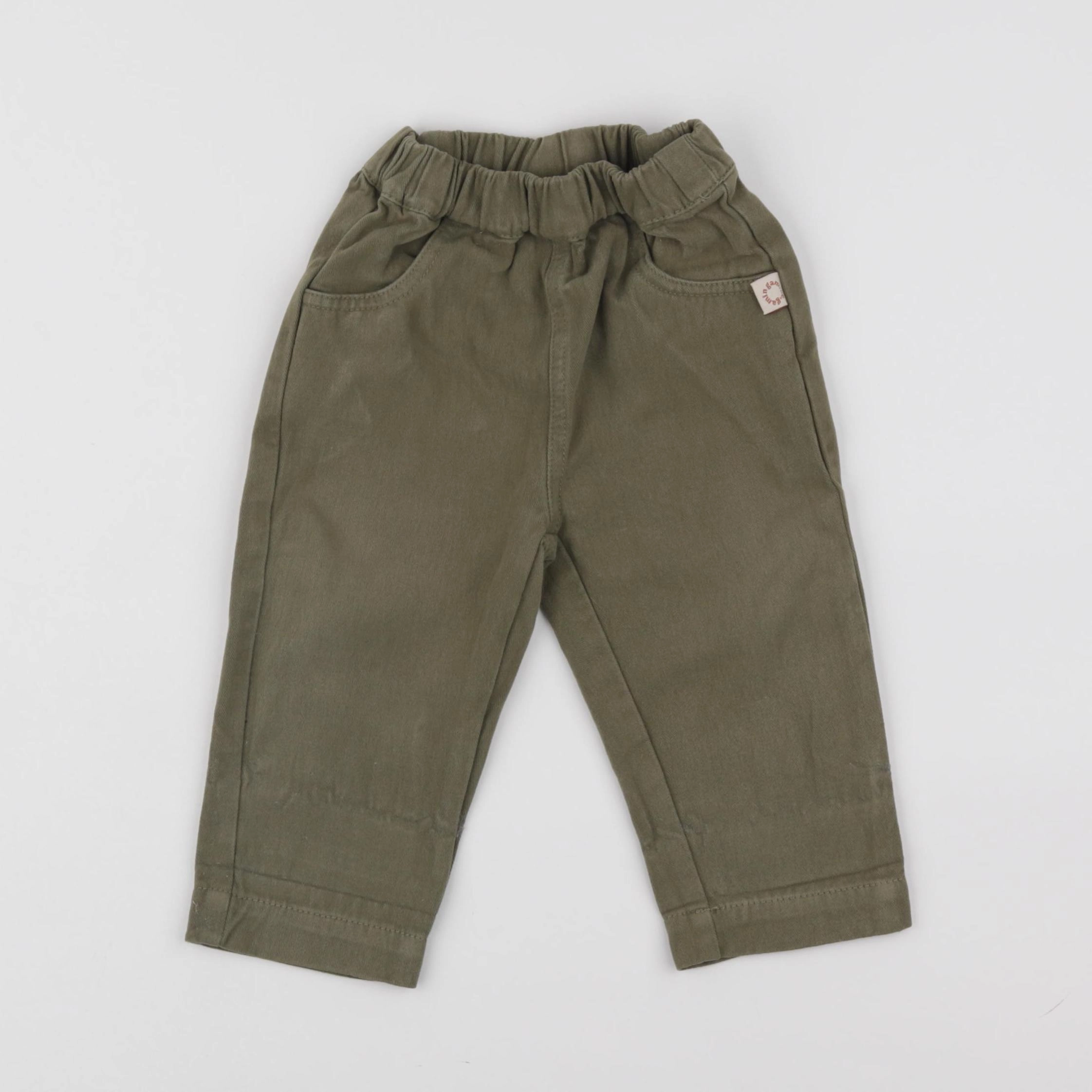 Gamin gamine - pantalon vert - 12/18 mois