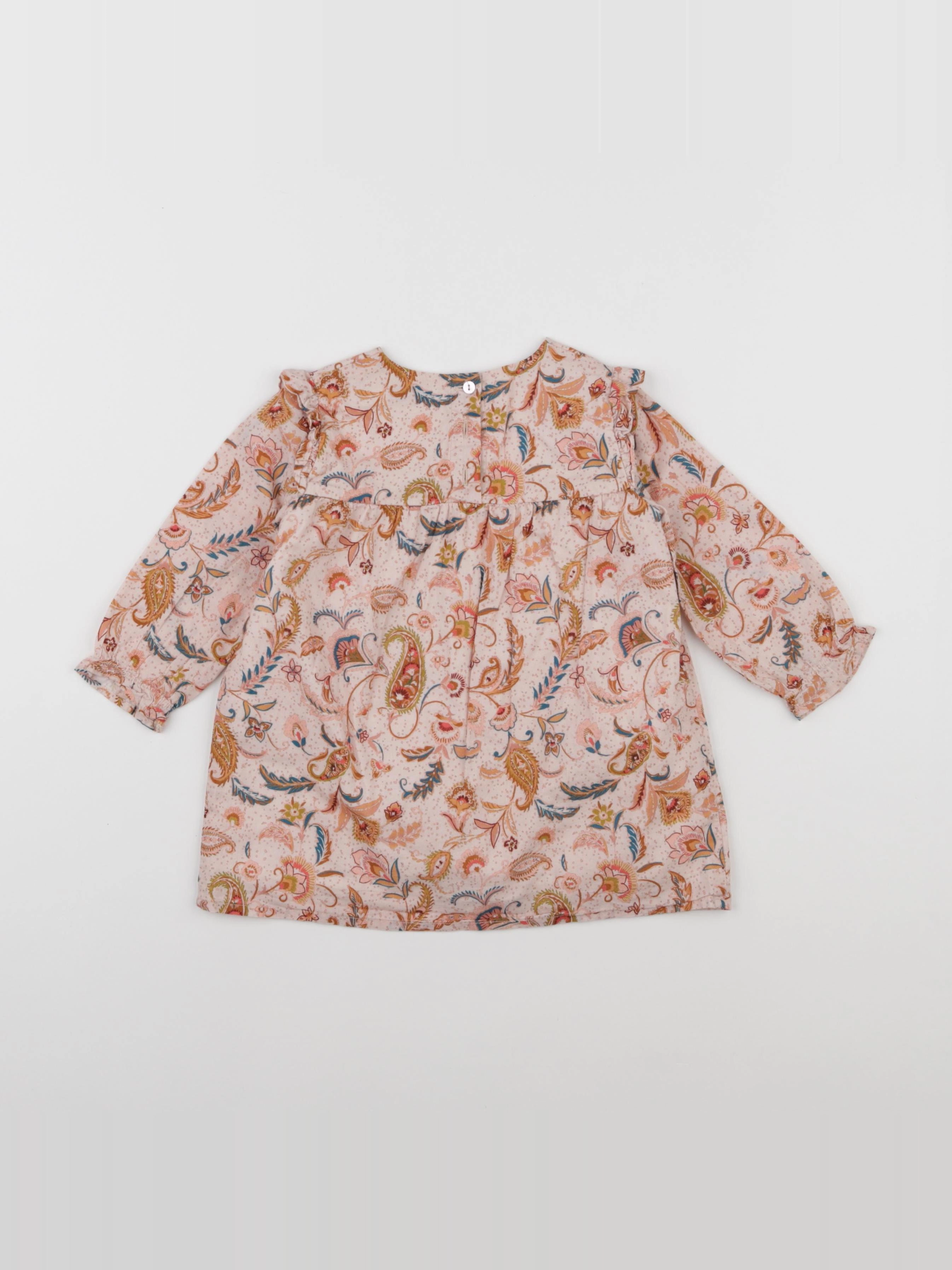 Eden & Victor - robe multicolore - 12 mois