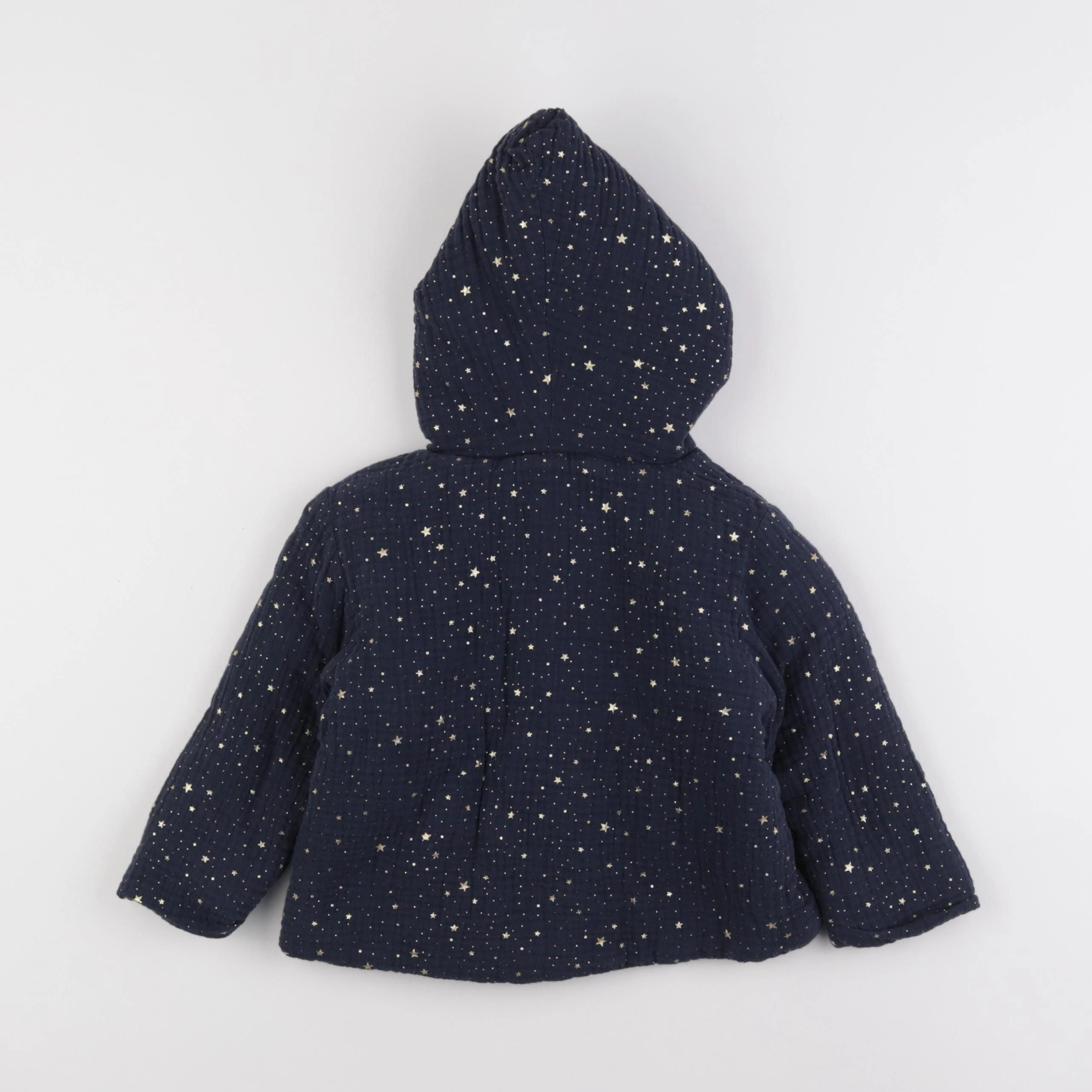 Vertbaudet - veste bleu, or - 18 mois