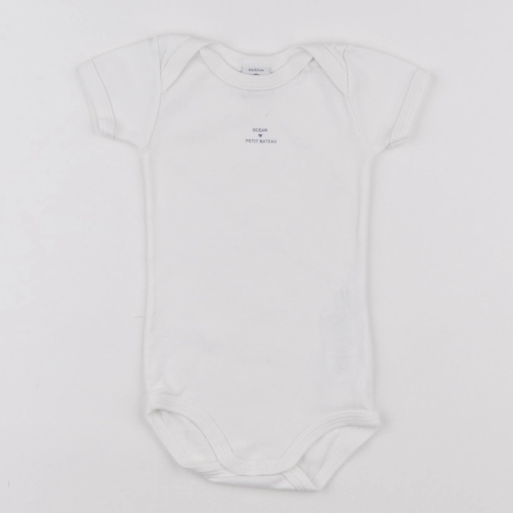 Petit Bateau - body beige - 6 mois