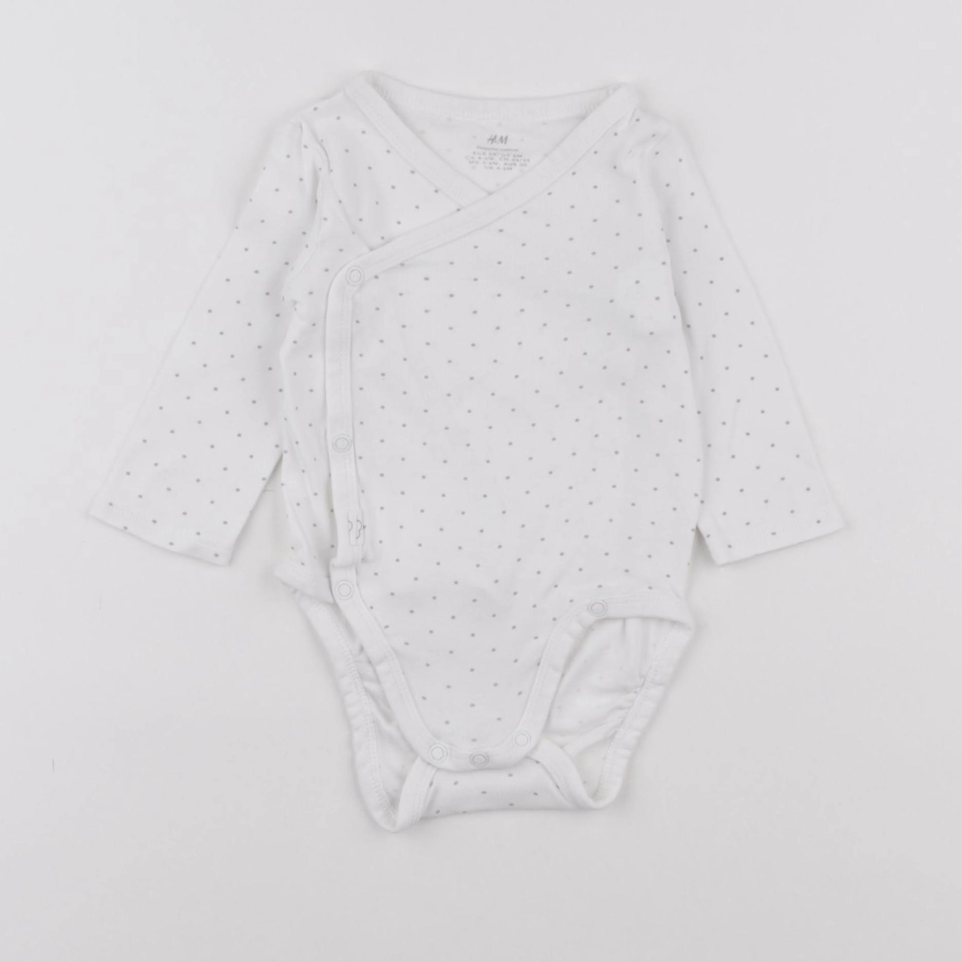 H&M - body blanc - 3/6 mois