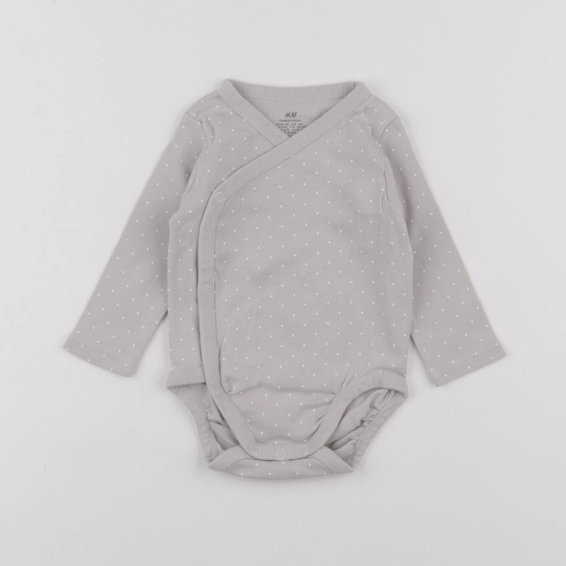H&M - body beige - 3/6 mois