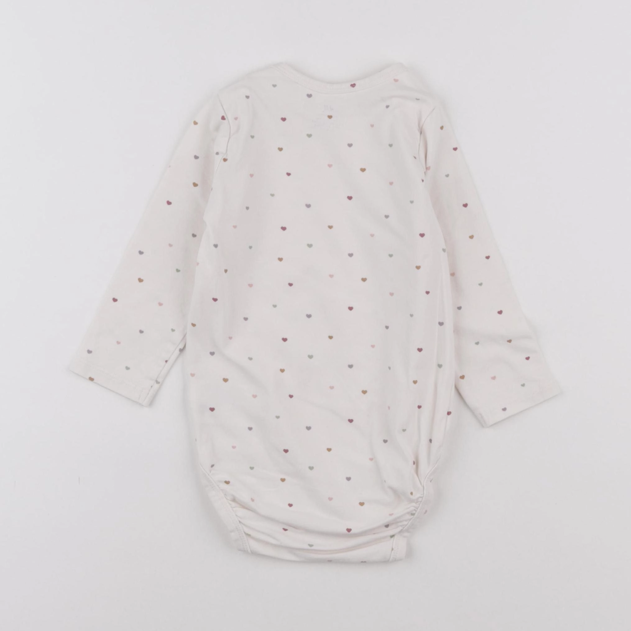 H&M - body beige - 6/9 mois