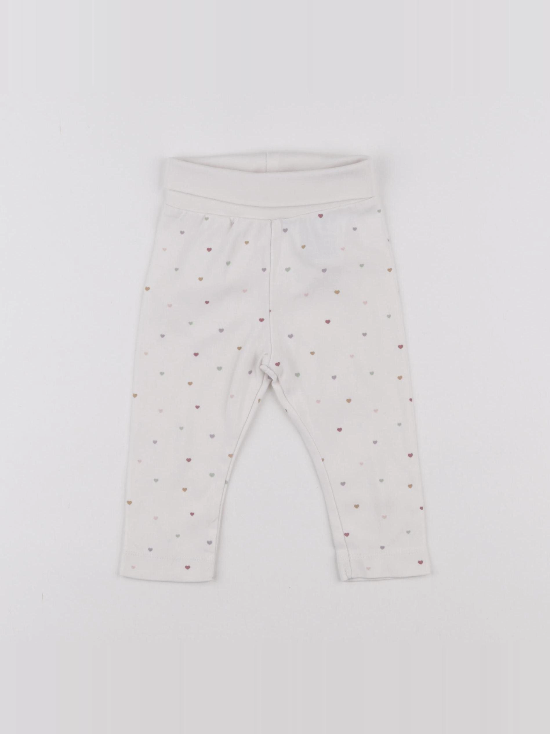 H&M - legging beige - 6/9 mois