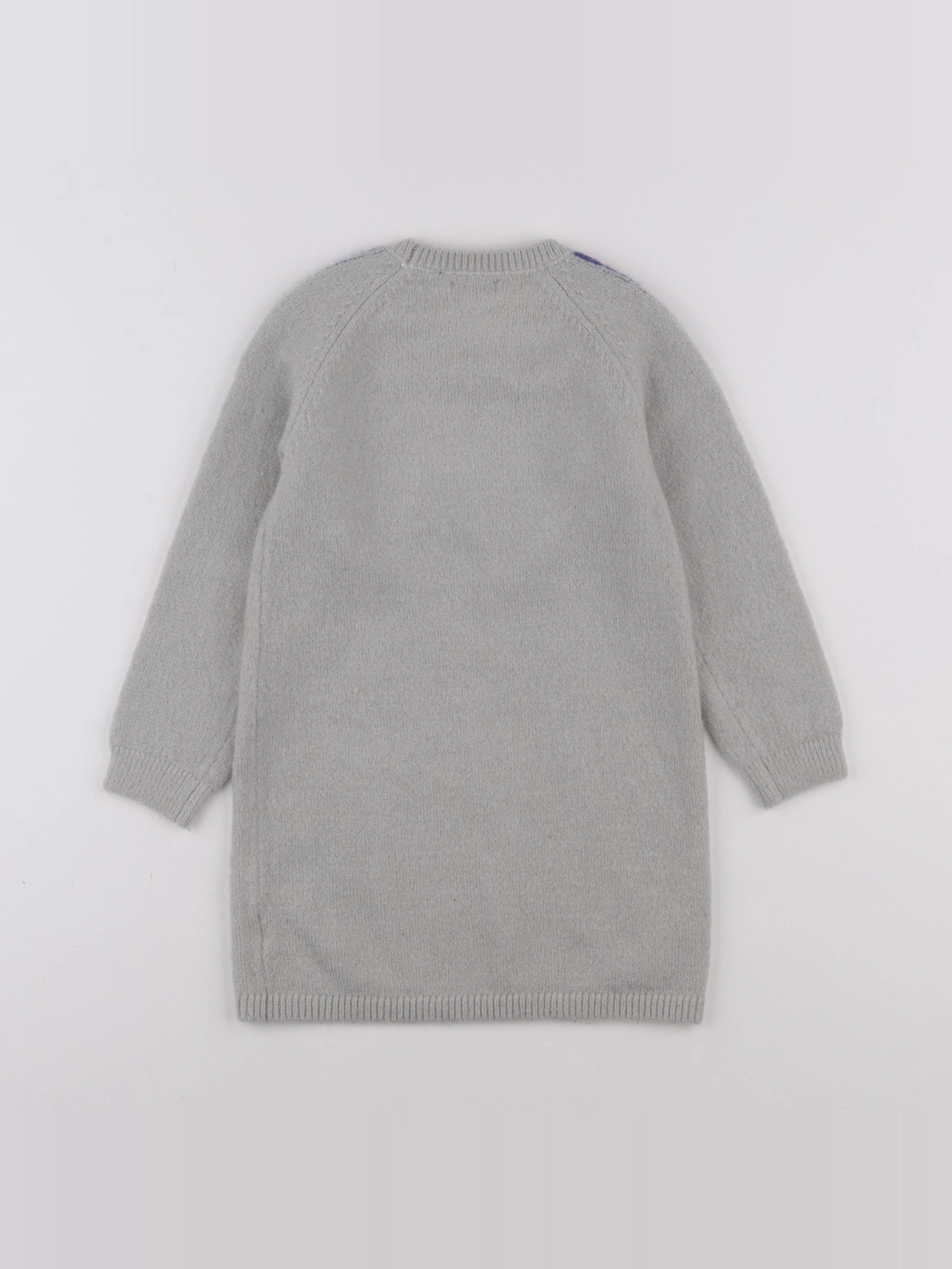 IKKS - robe gris, bleu - 5 ans