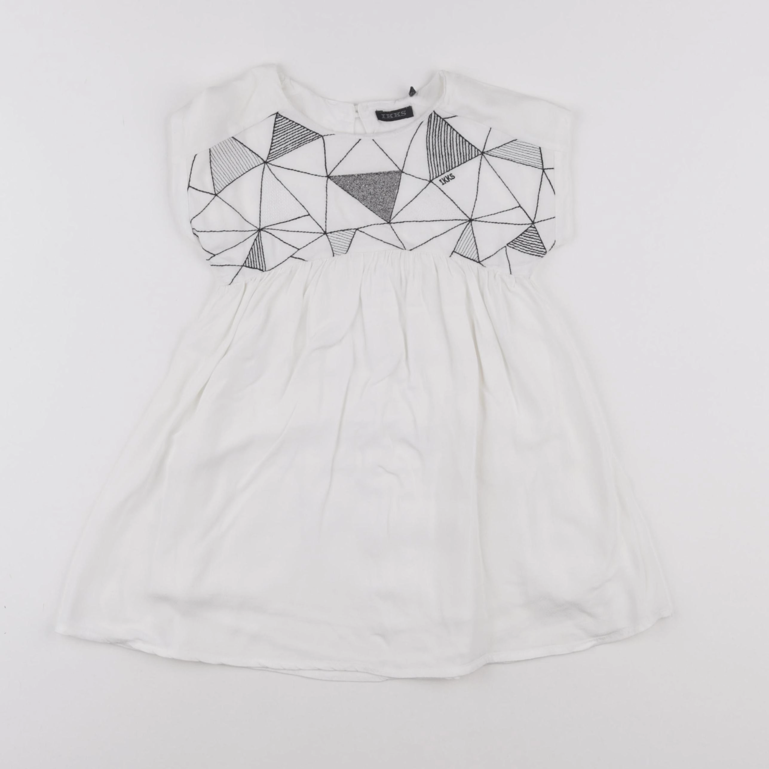 IKKS - robe blanc, noir - 3 ans