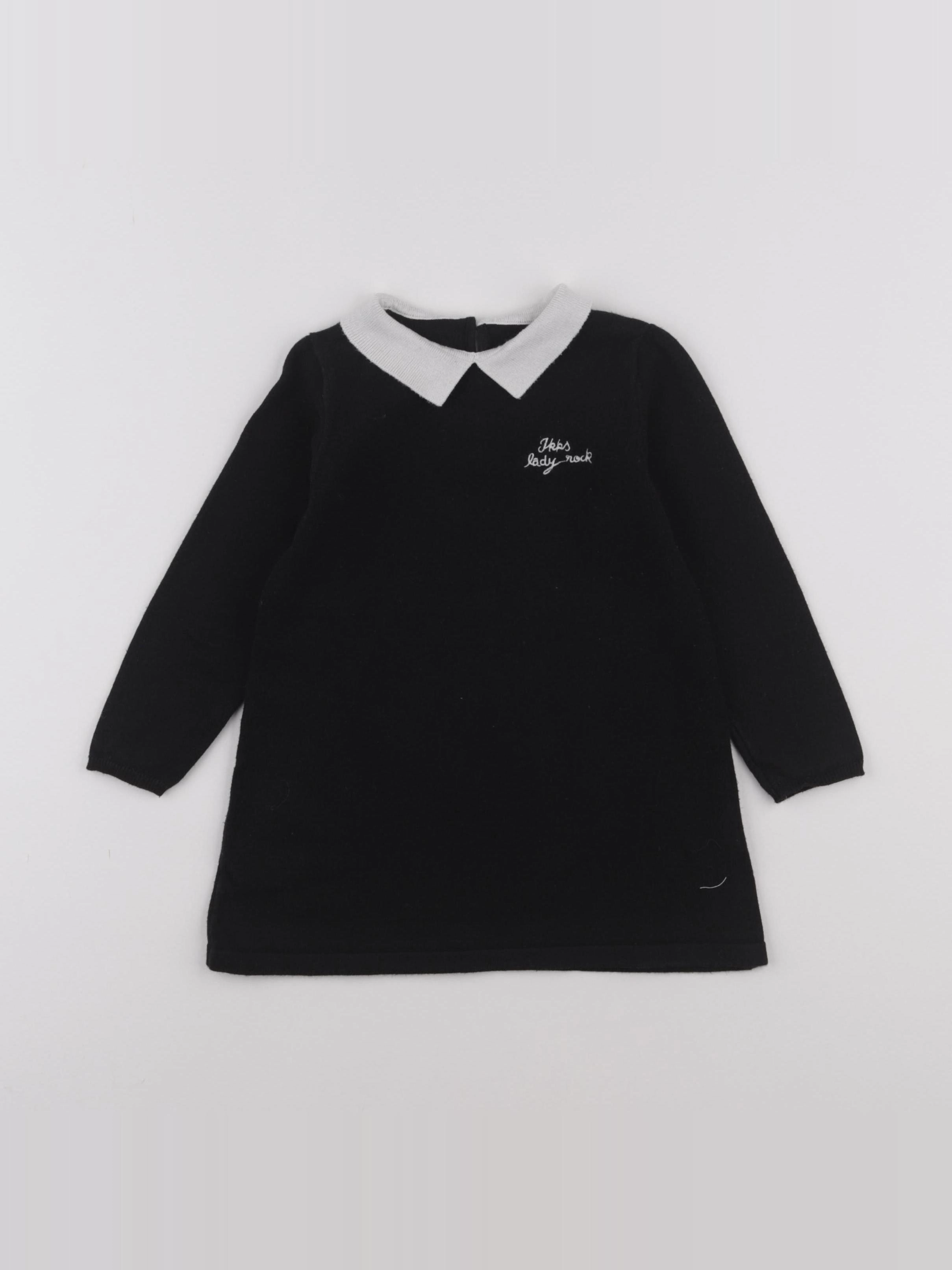 IKKS - robe noir, blanc - 3 ans