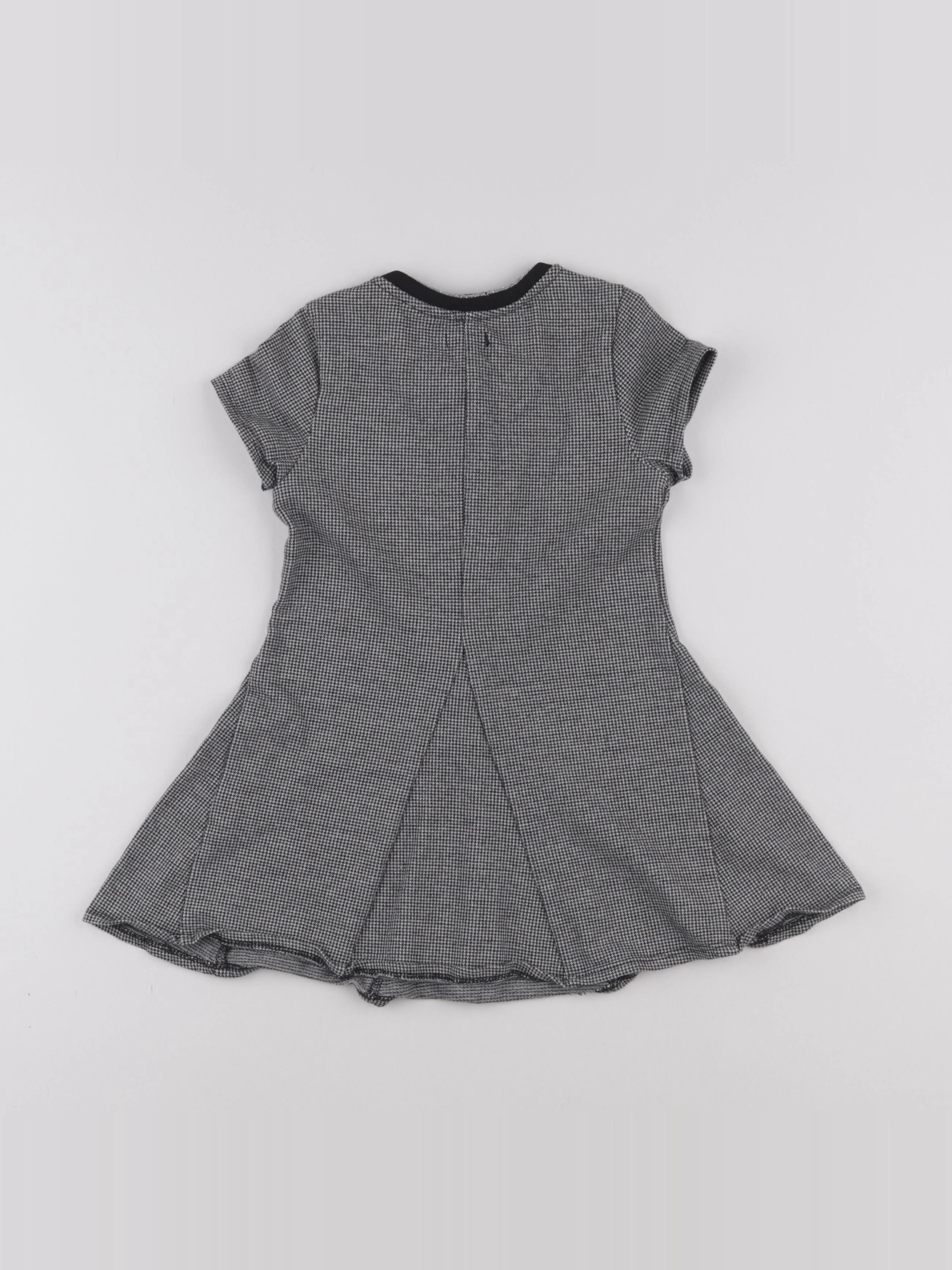 IKKS - robe gris, blanc - 3 ans