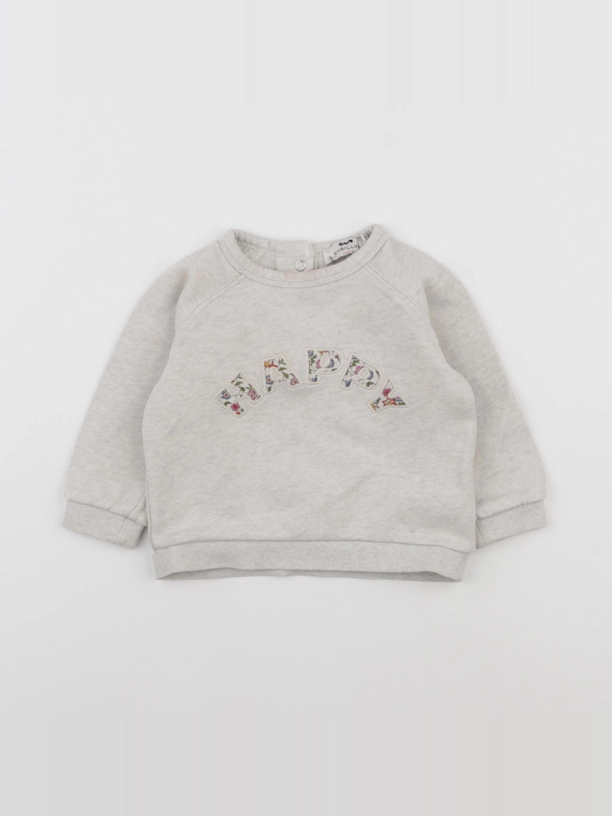 Cyrillus - sweat beige - 12 mois