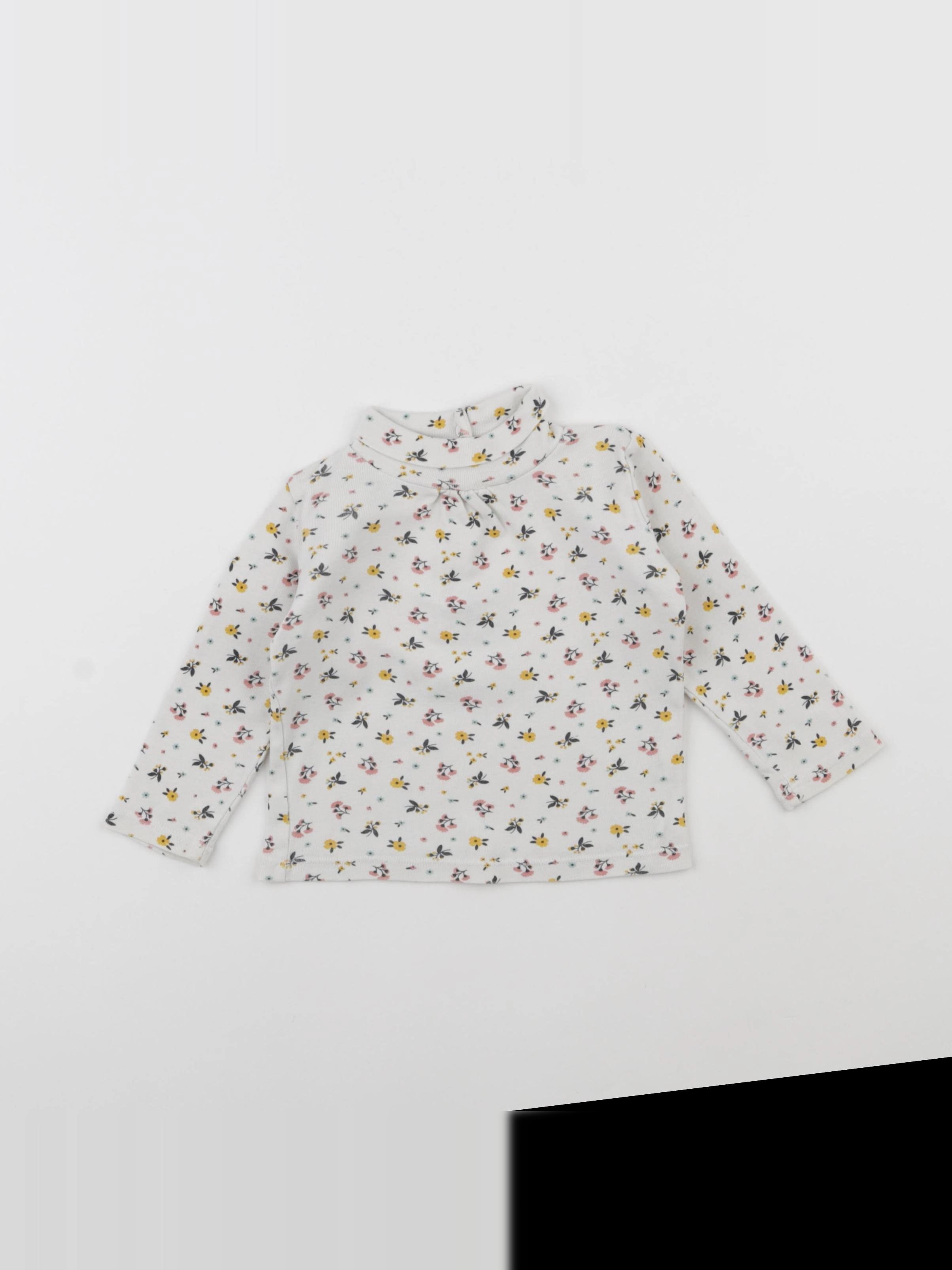Boutchou - sous-pull blanc, multicolore - 12 mois