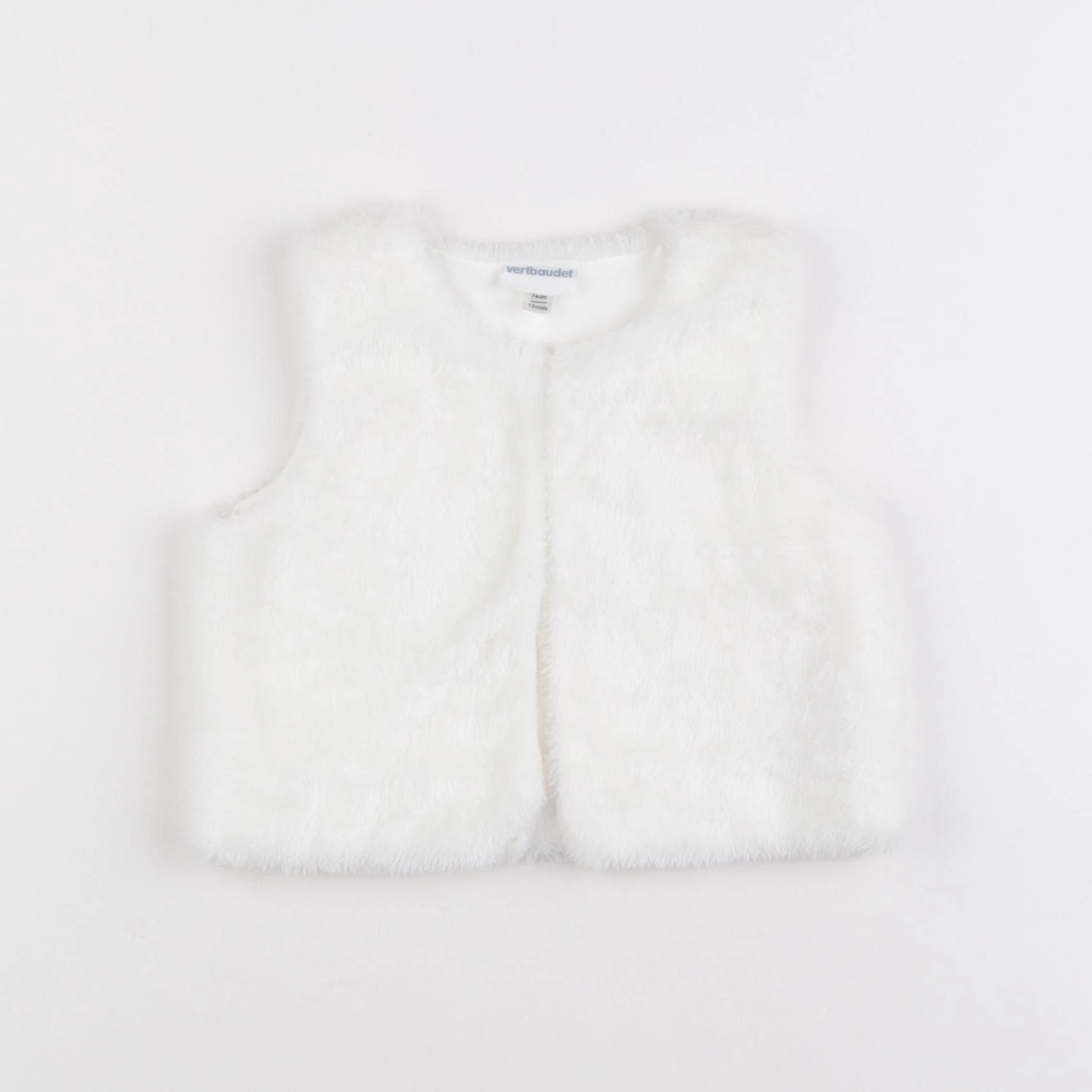Vertbaudet - gilet blanc - 12 mois