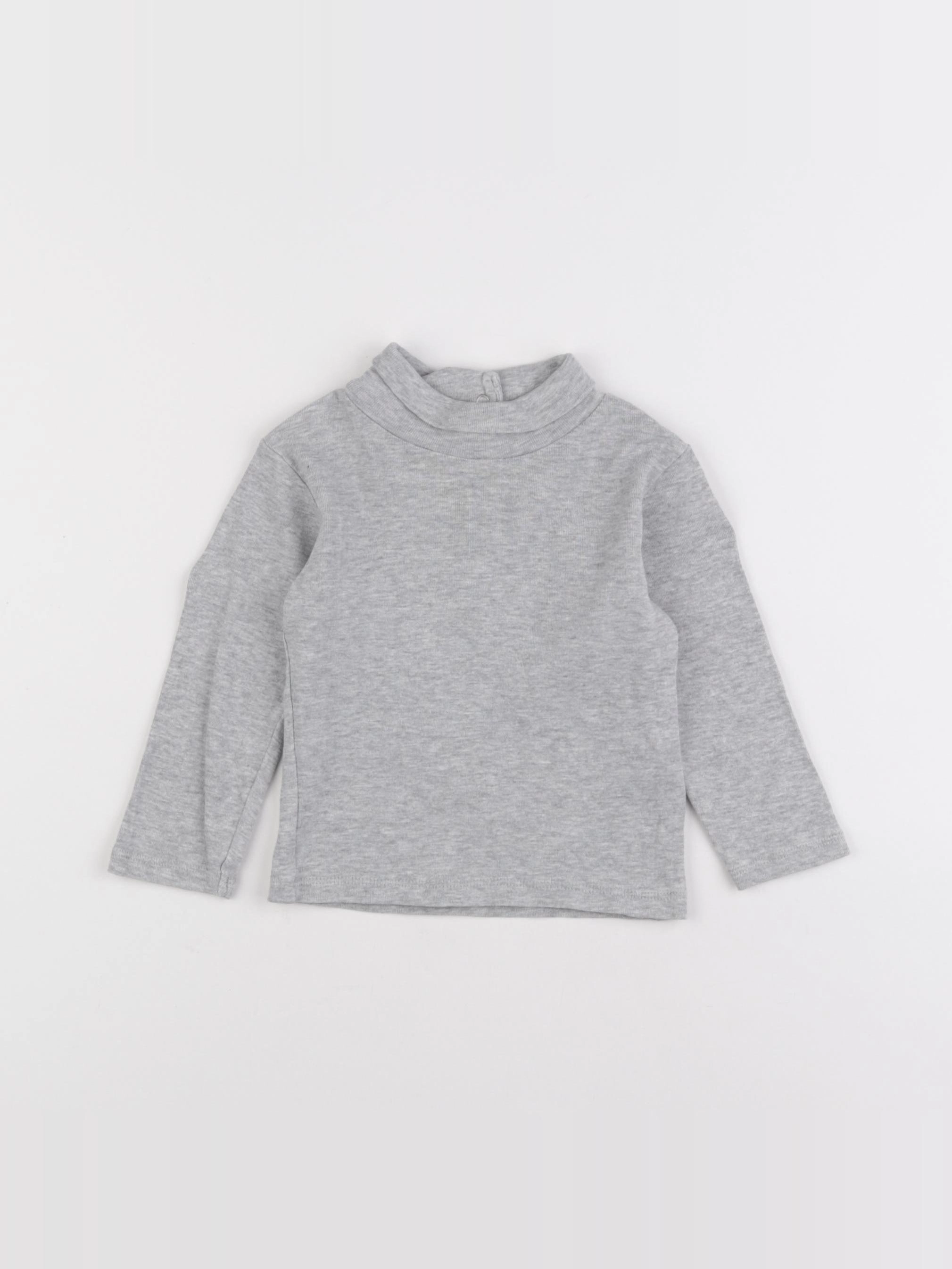 Vertbaudet - sous-pull gris - 18 mois