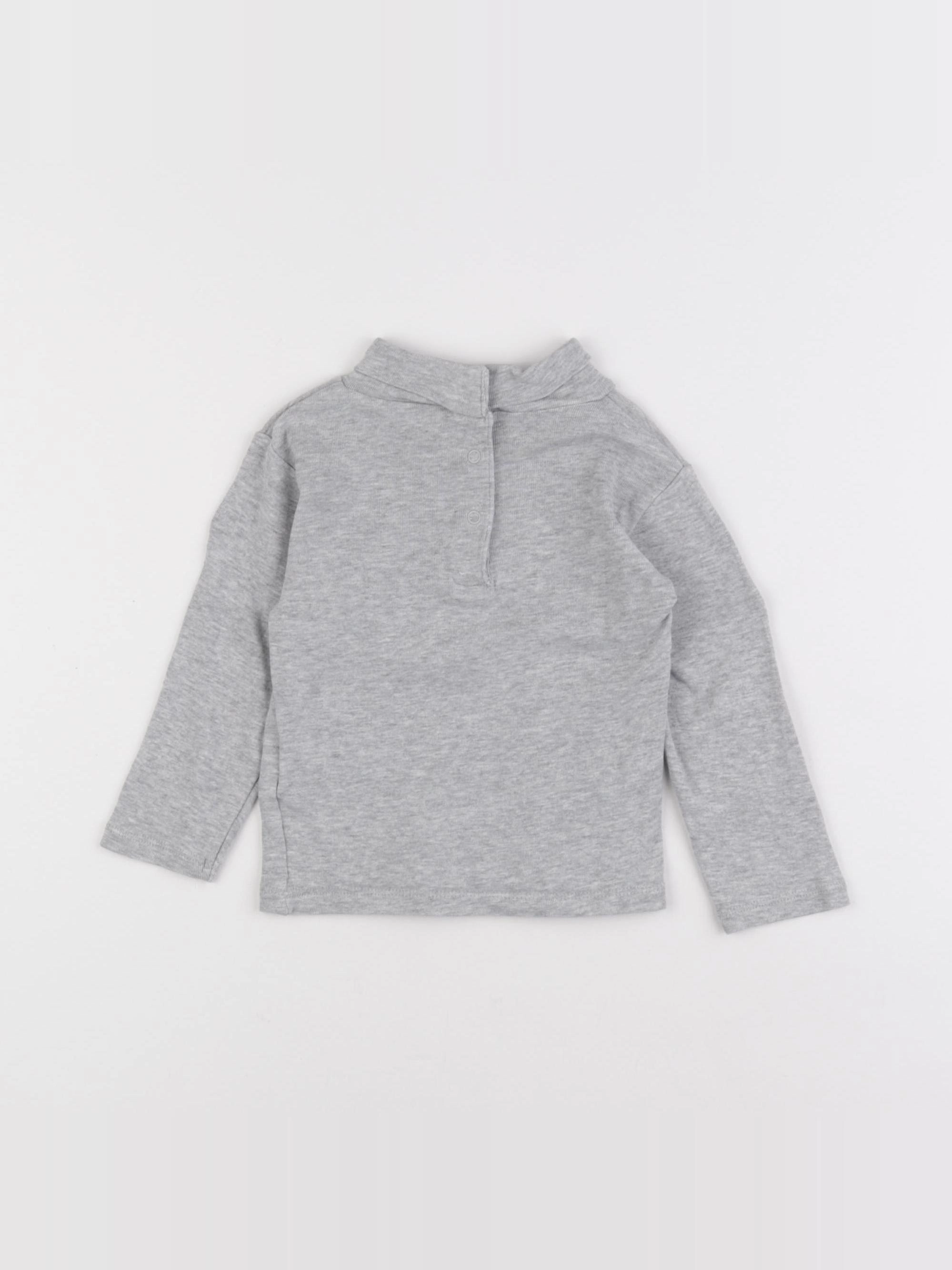 Vertbaudet - sous-pull gris - 18 mois