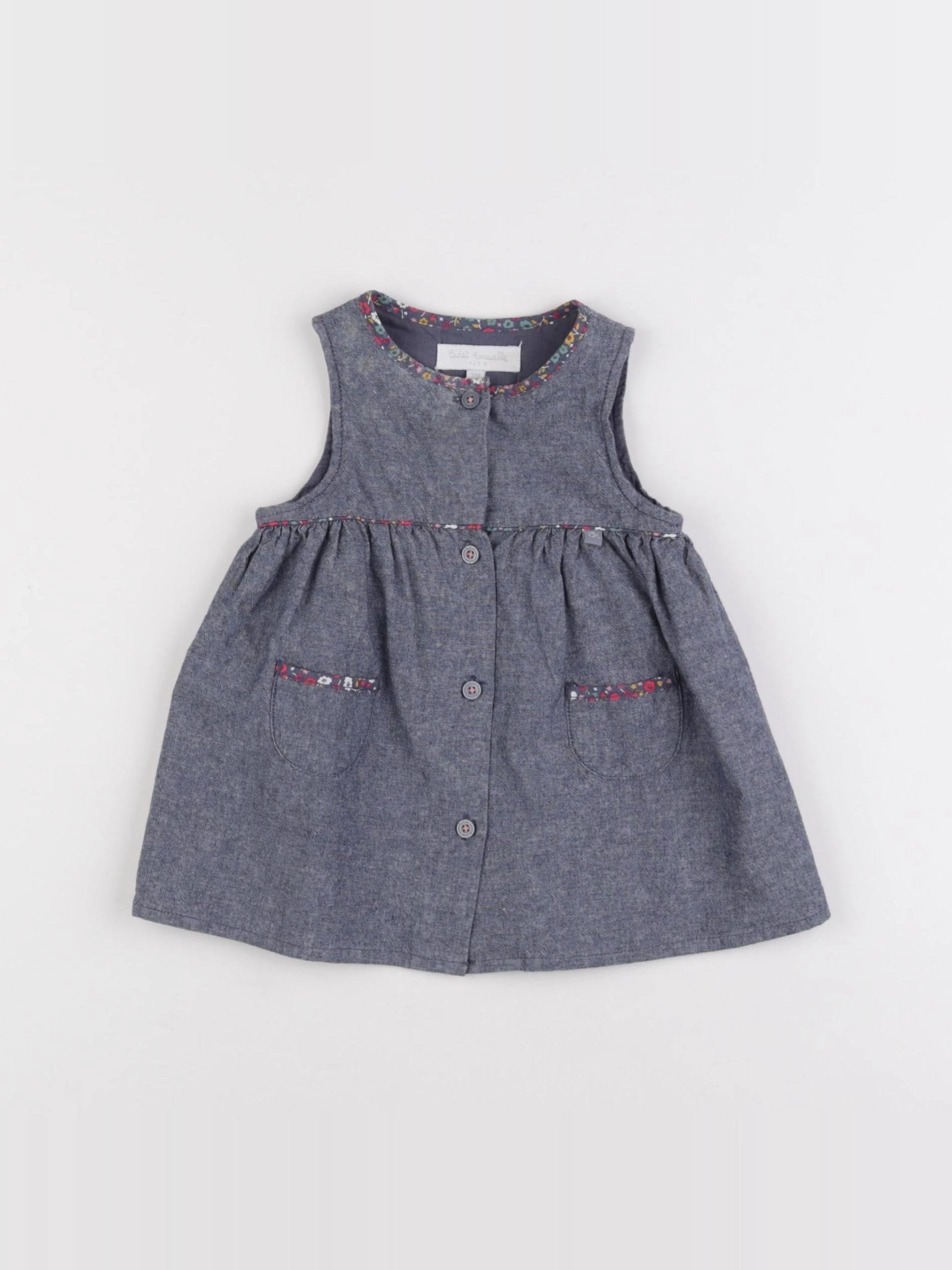 Cadet Rousselle - robe bleu - 3 mois