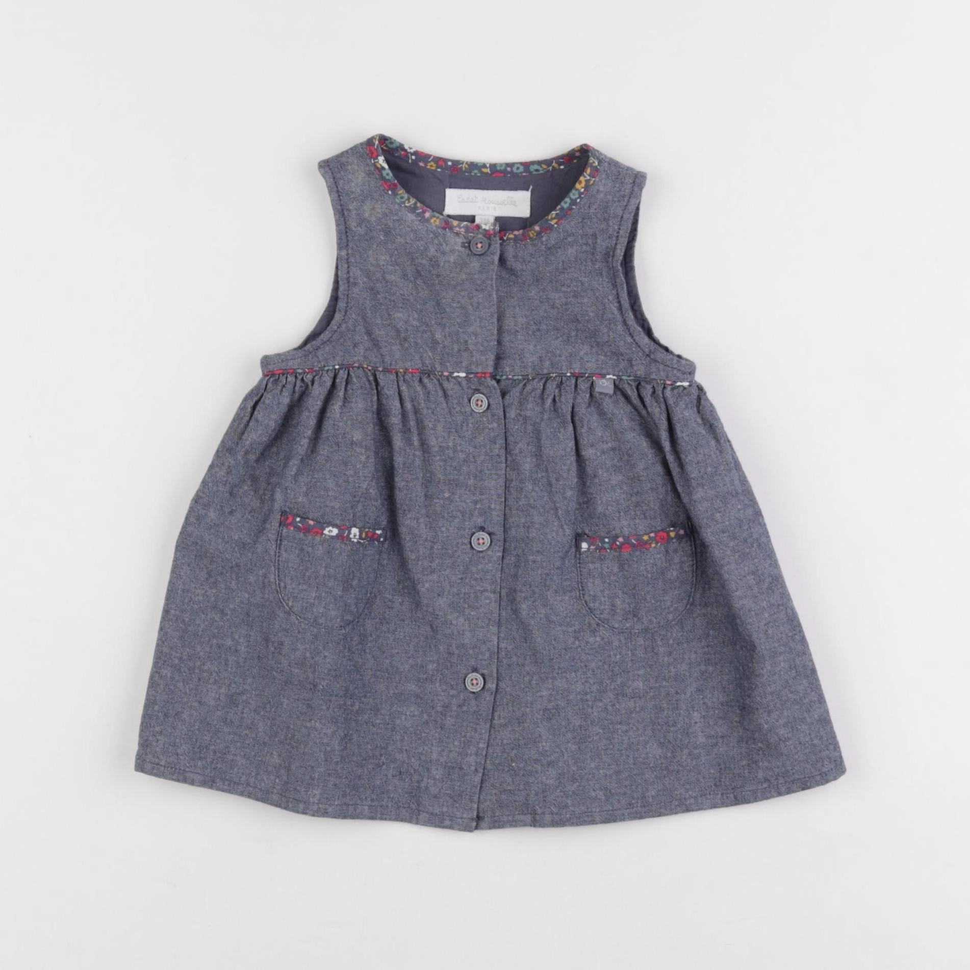 Cadet Rousselle - robe bleu - 3 mois
