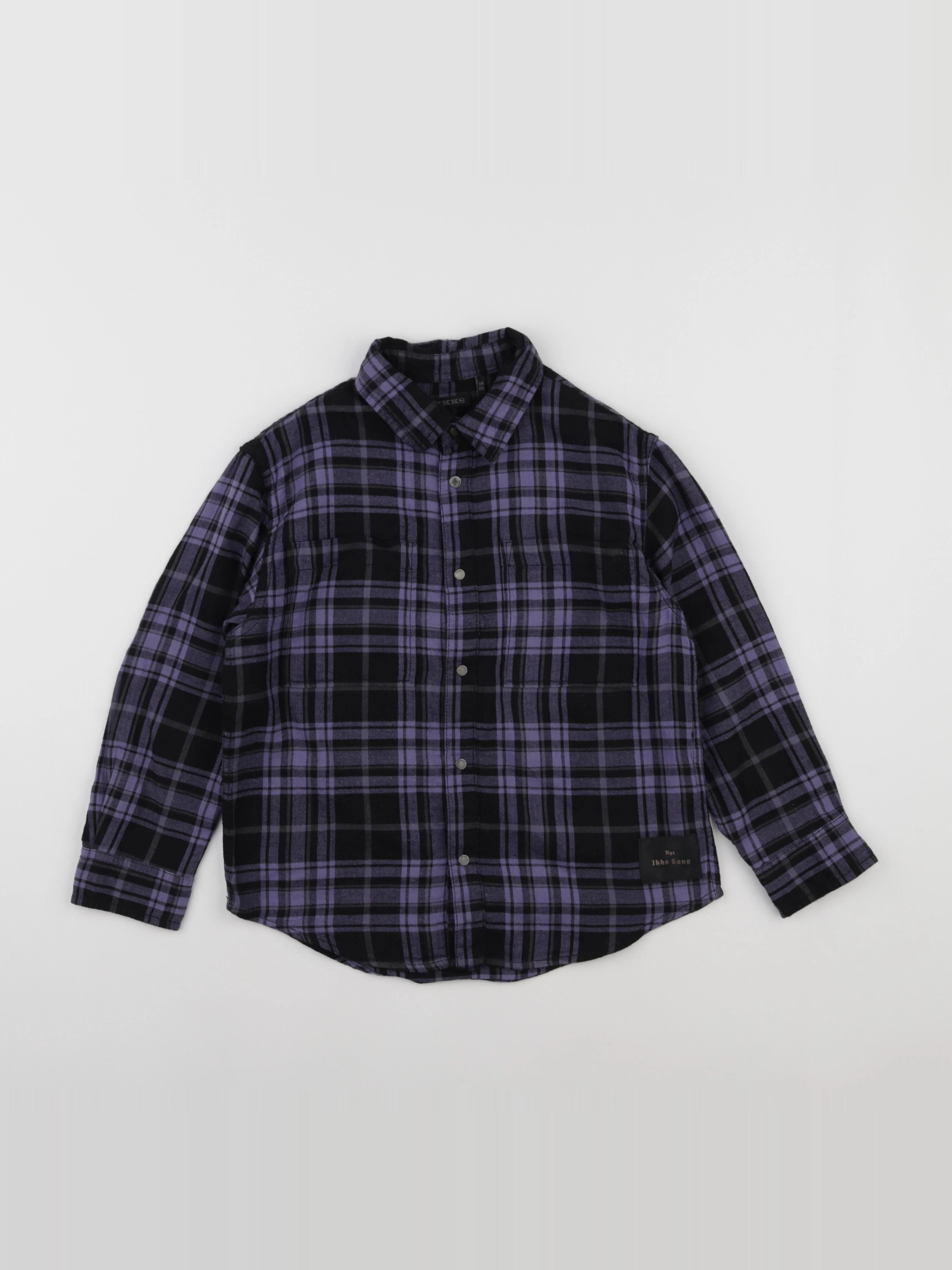 IKKS - chemise noir, violet - 6 ans