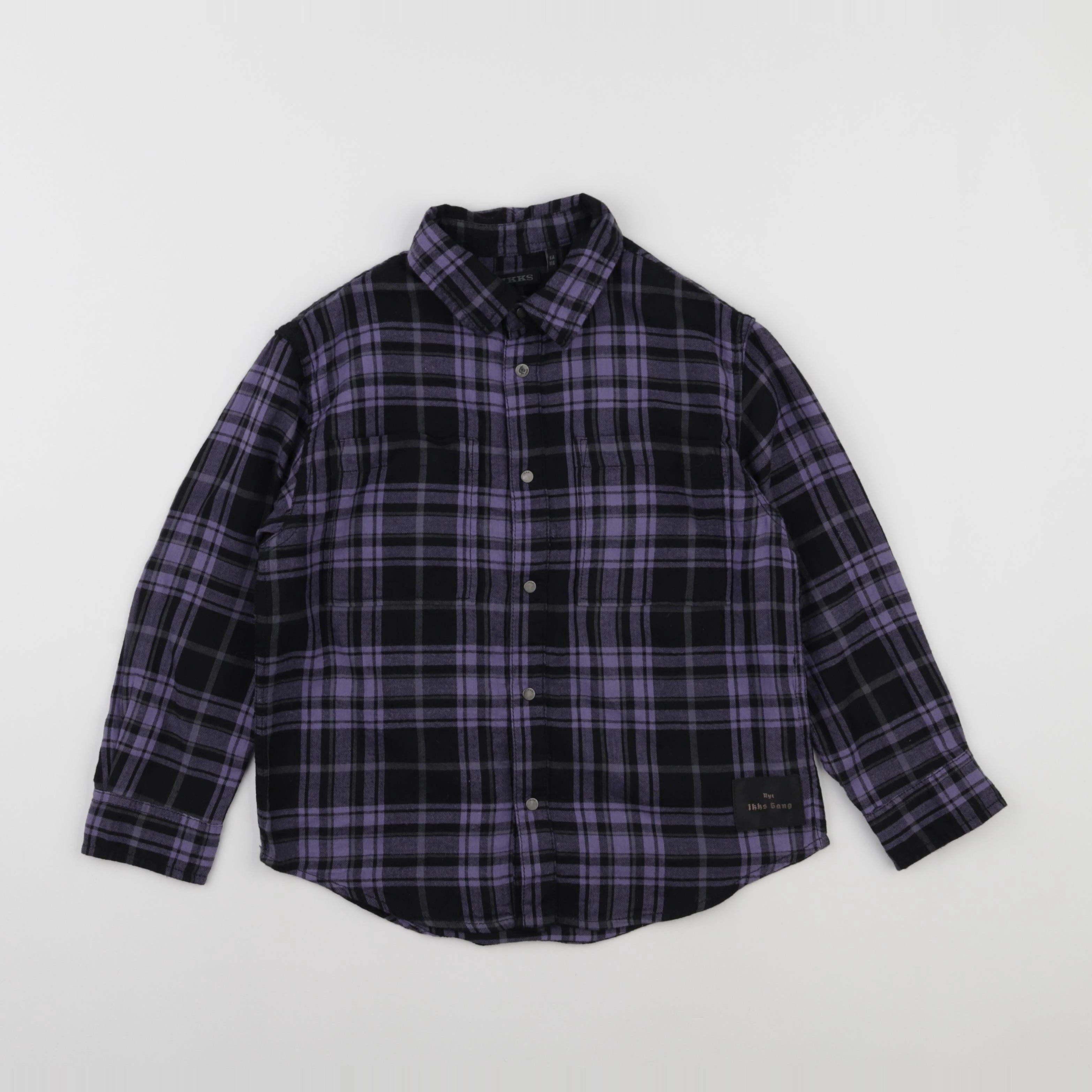 IKKS - chemise noir, violet - 6 ans