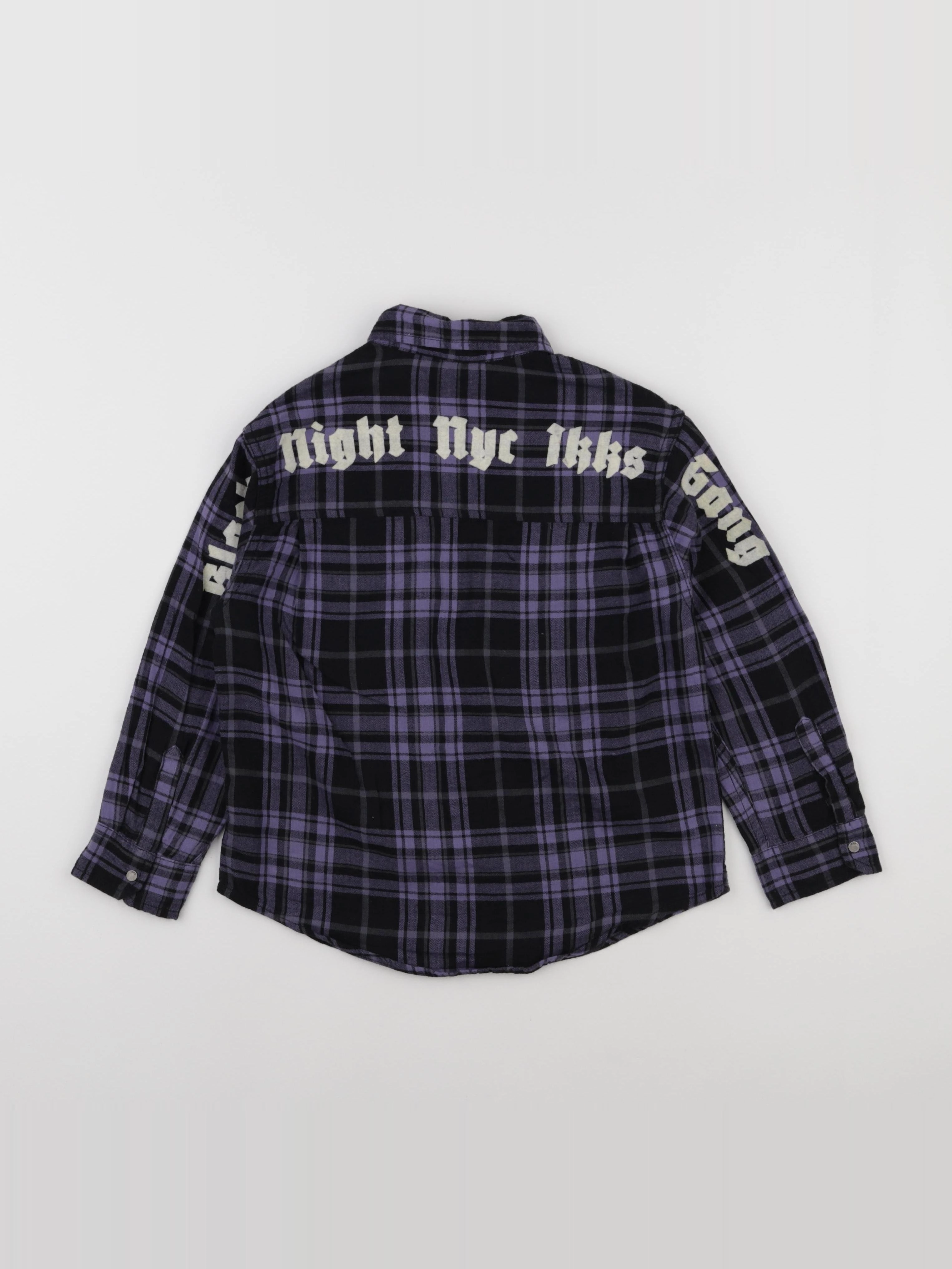 IKKS - chemise noir, violet - 6 ans