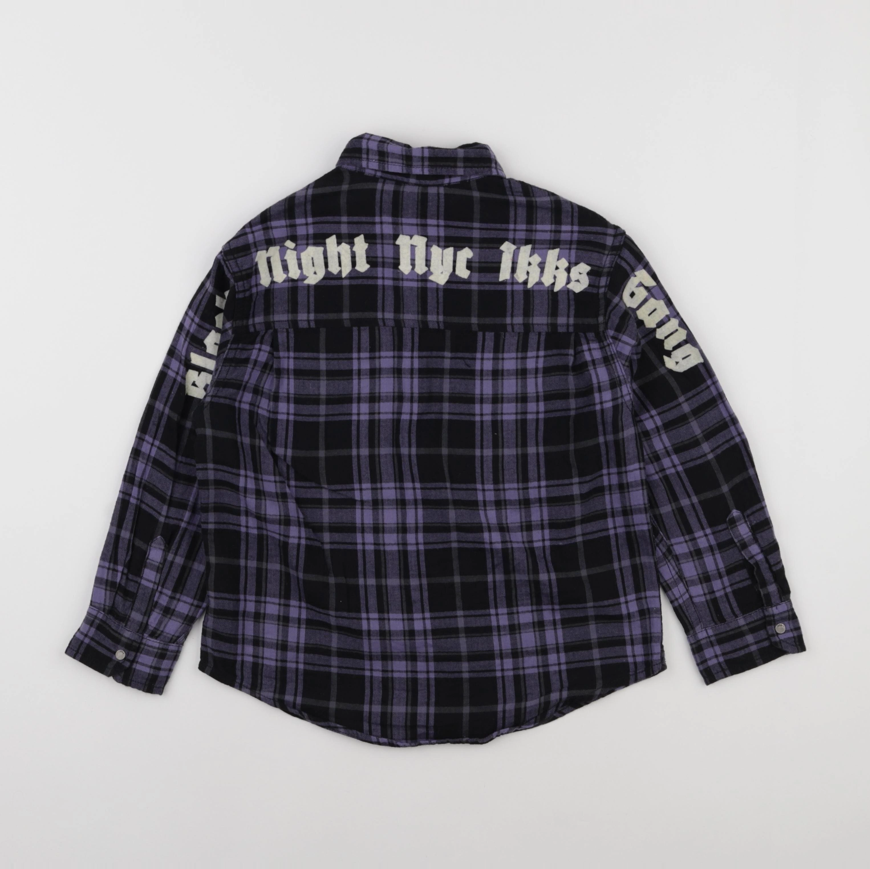 IKKS - chemise noir, violet - 6 ans