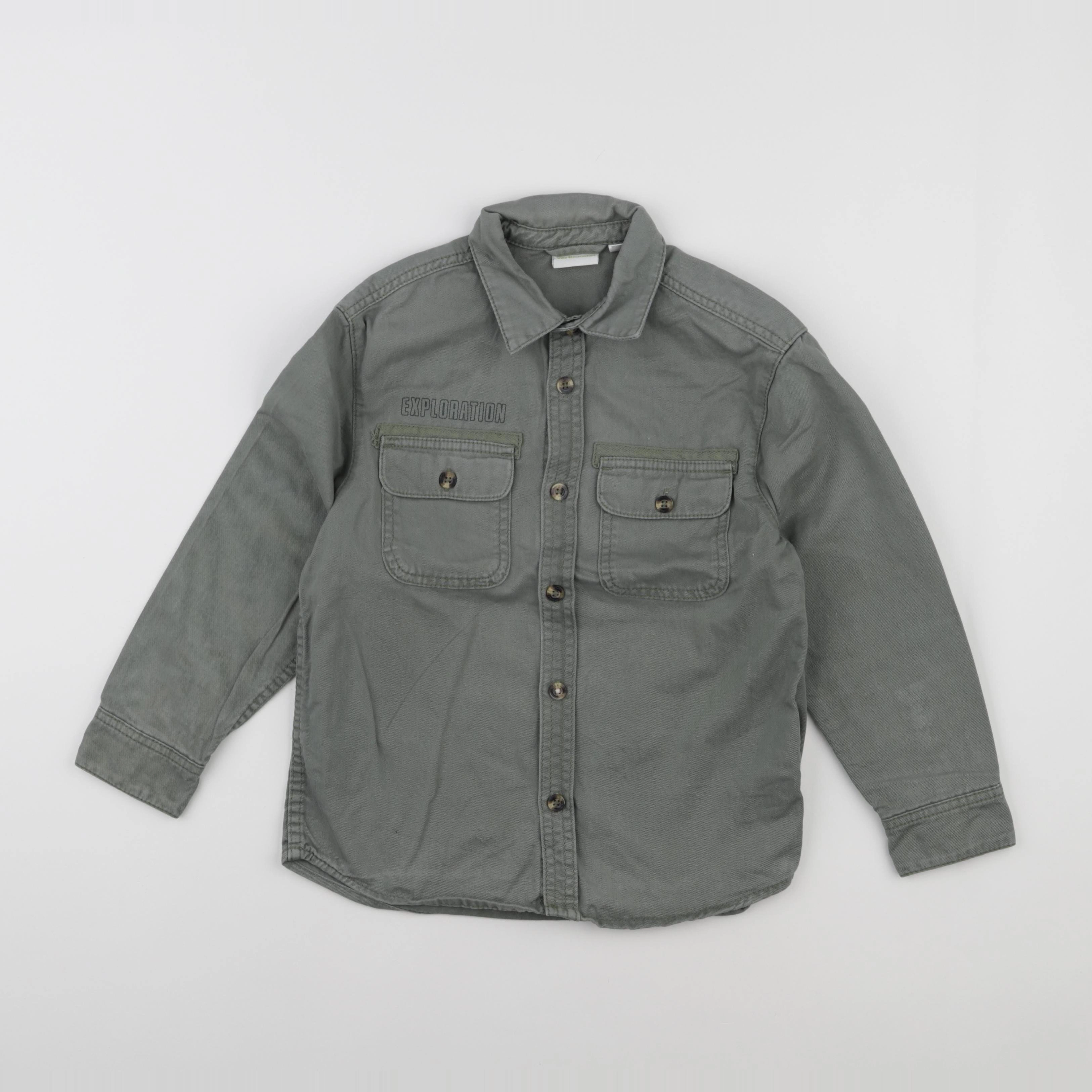 Vertbaudet - chemise vert - 8 ans