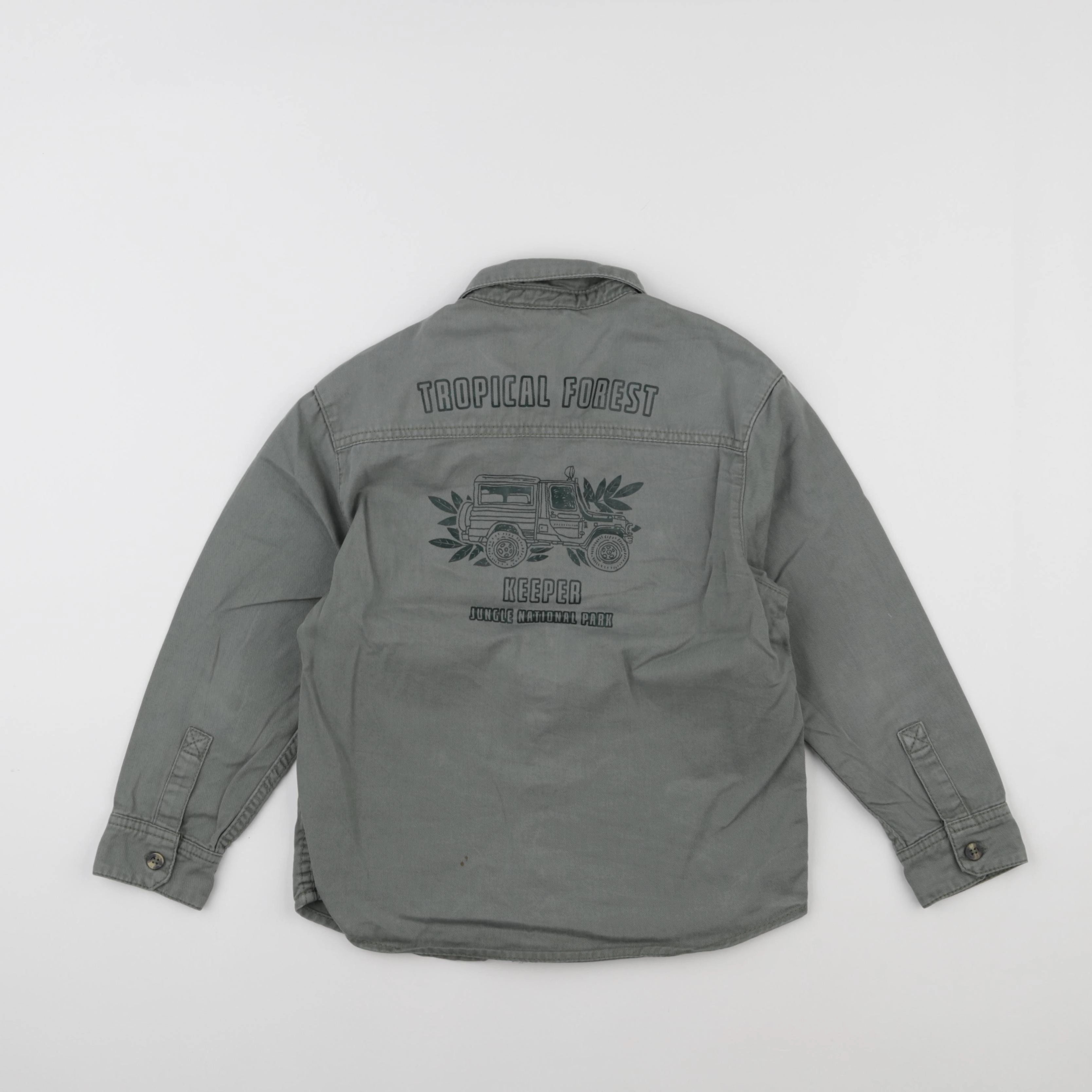 Vertbaudet - chemise vert - 8 ans