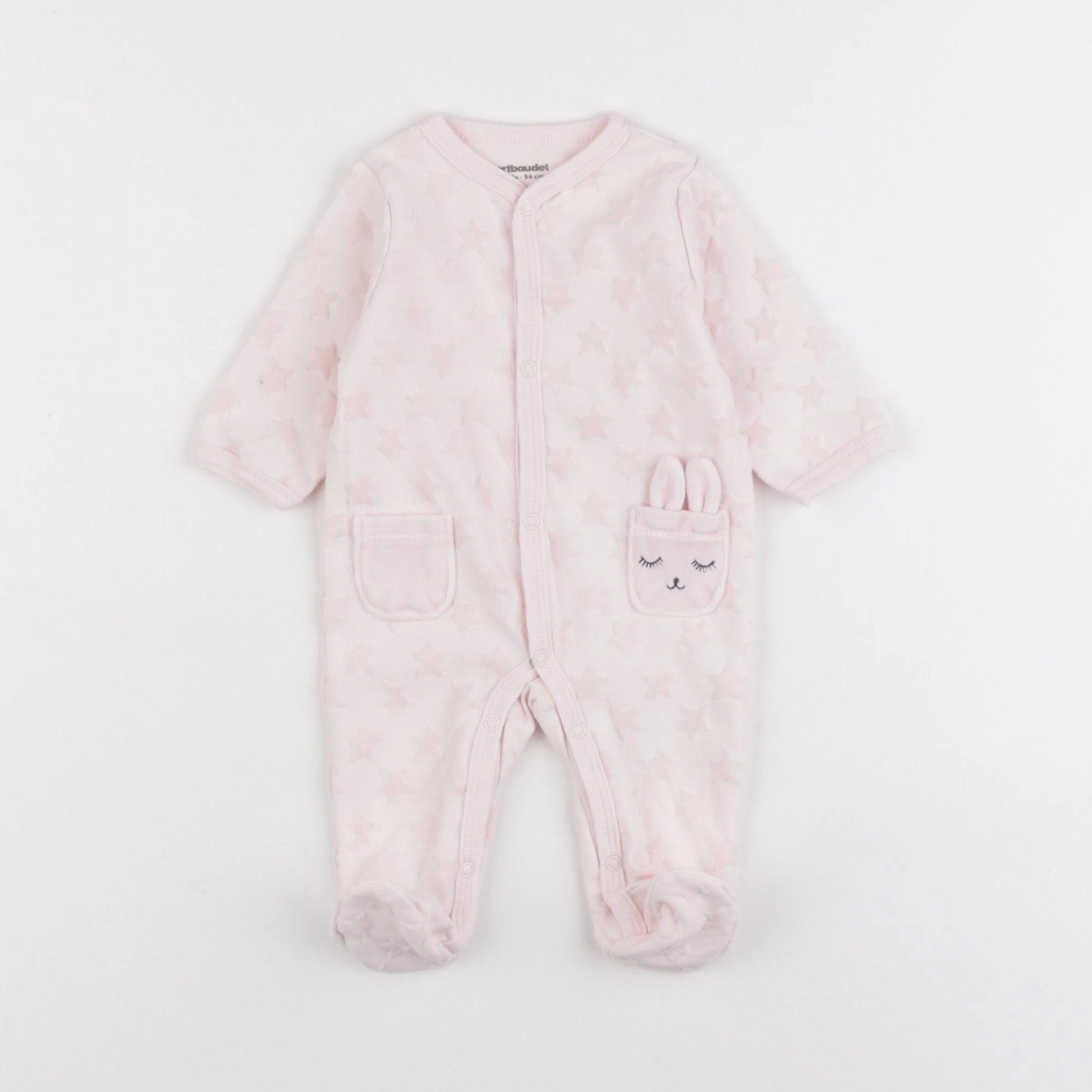 Vertbaudet - pyjama coton rose - 1 mois