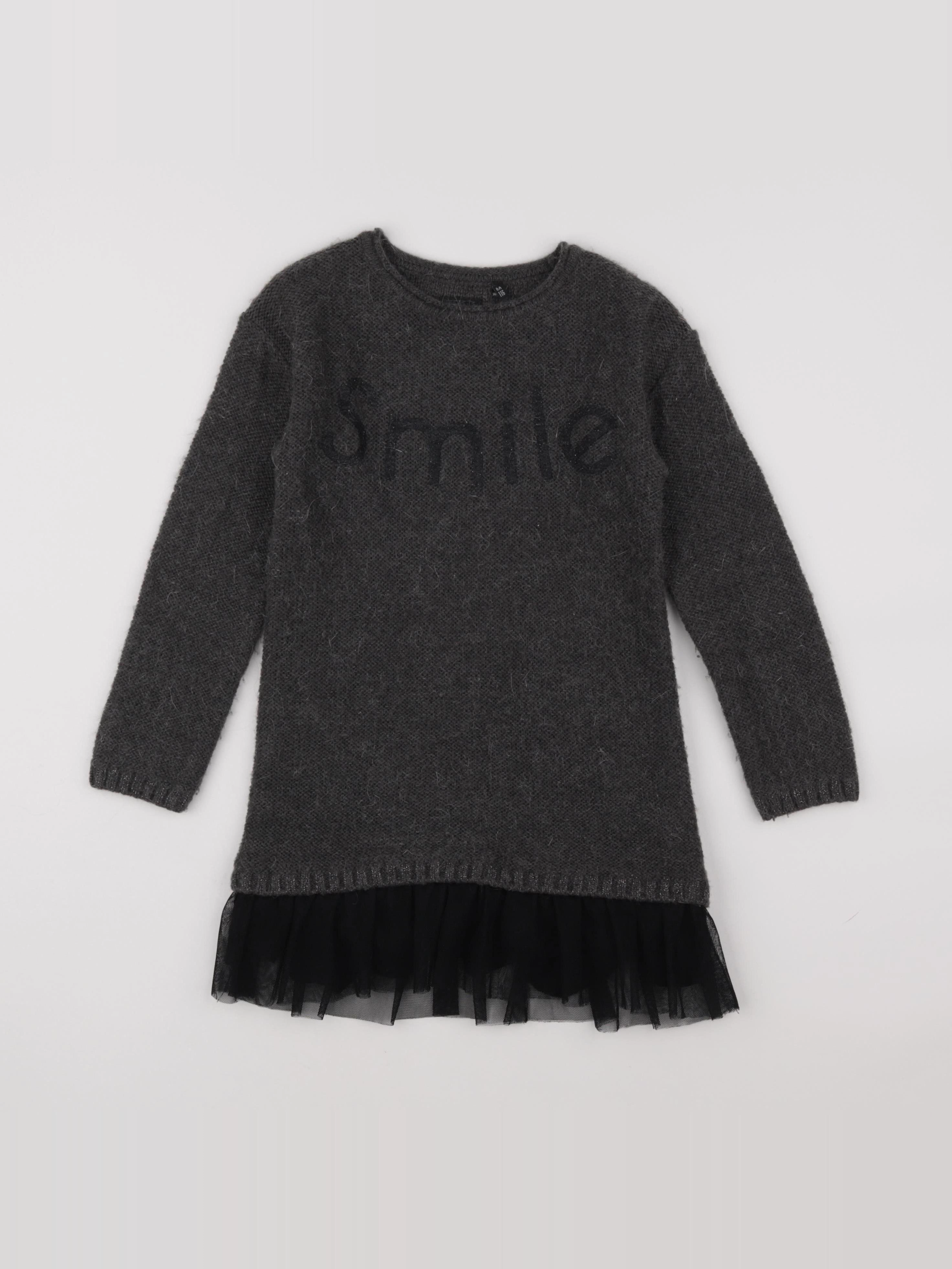 IKKS - robe gris - 6 ans
