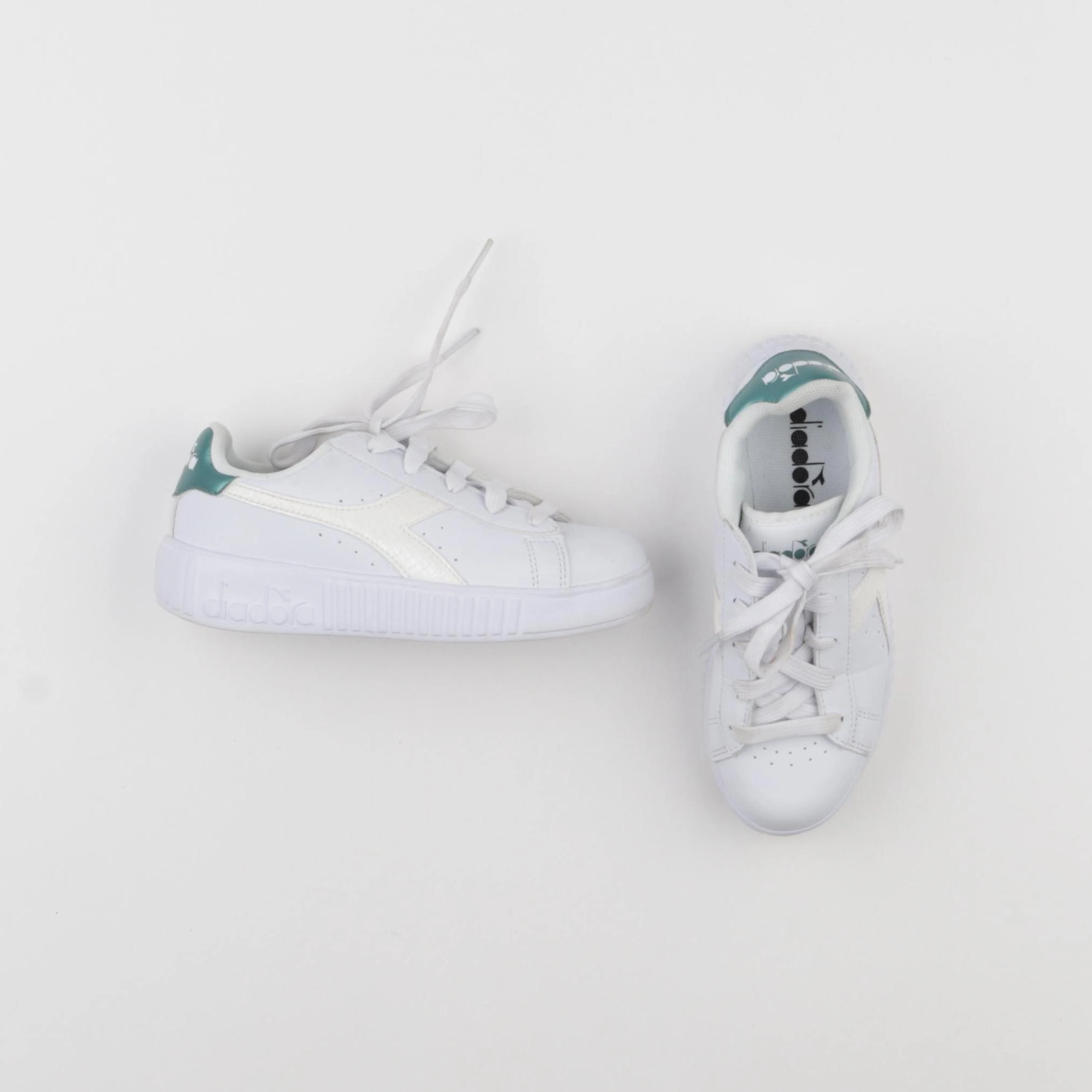 Diadora - baskets blanc, vert - pointure 32