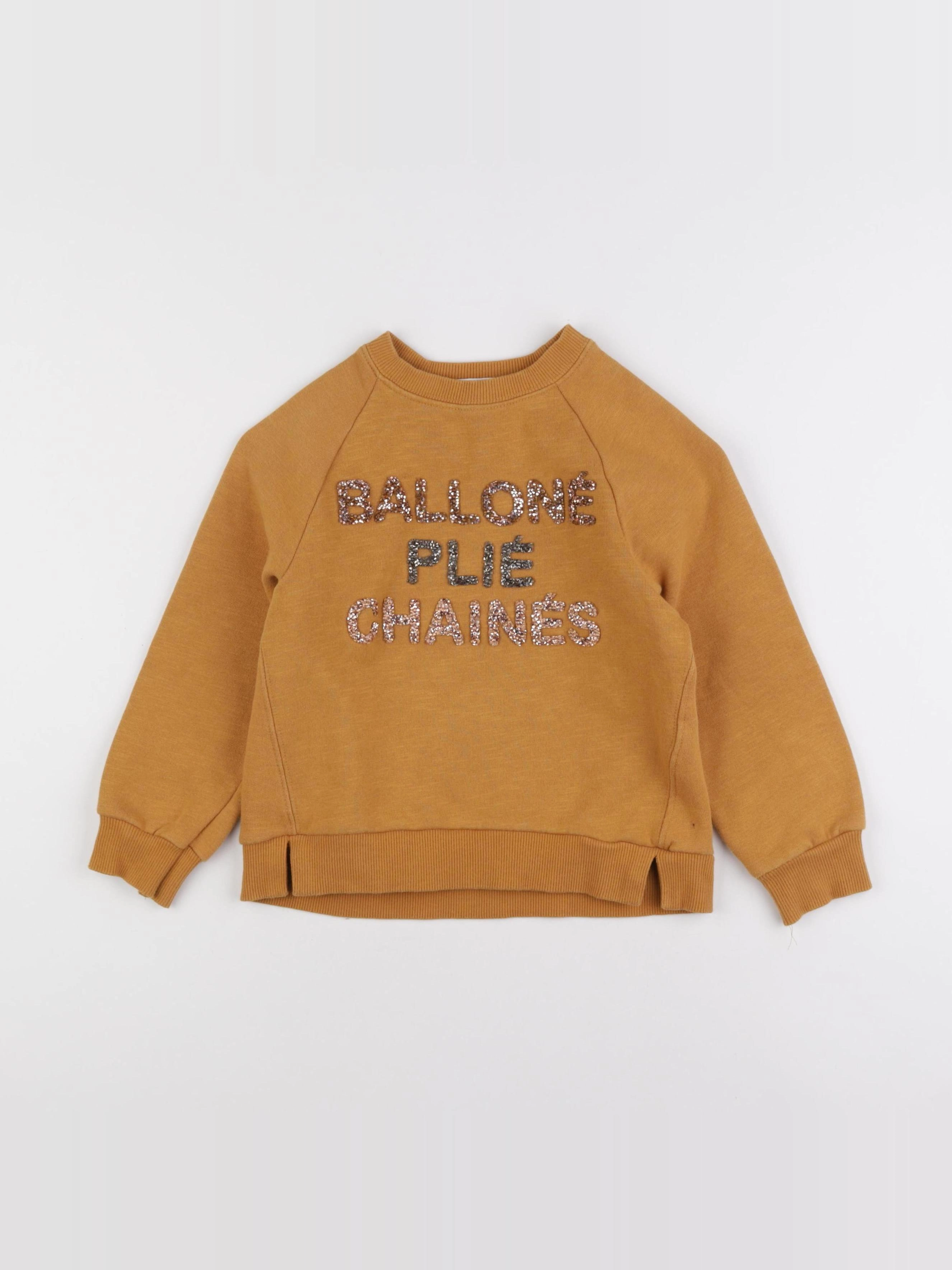 Zara - sweat marron - 8 ans