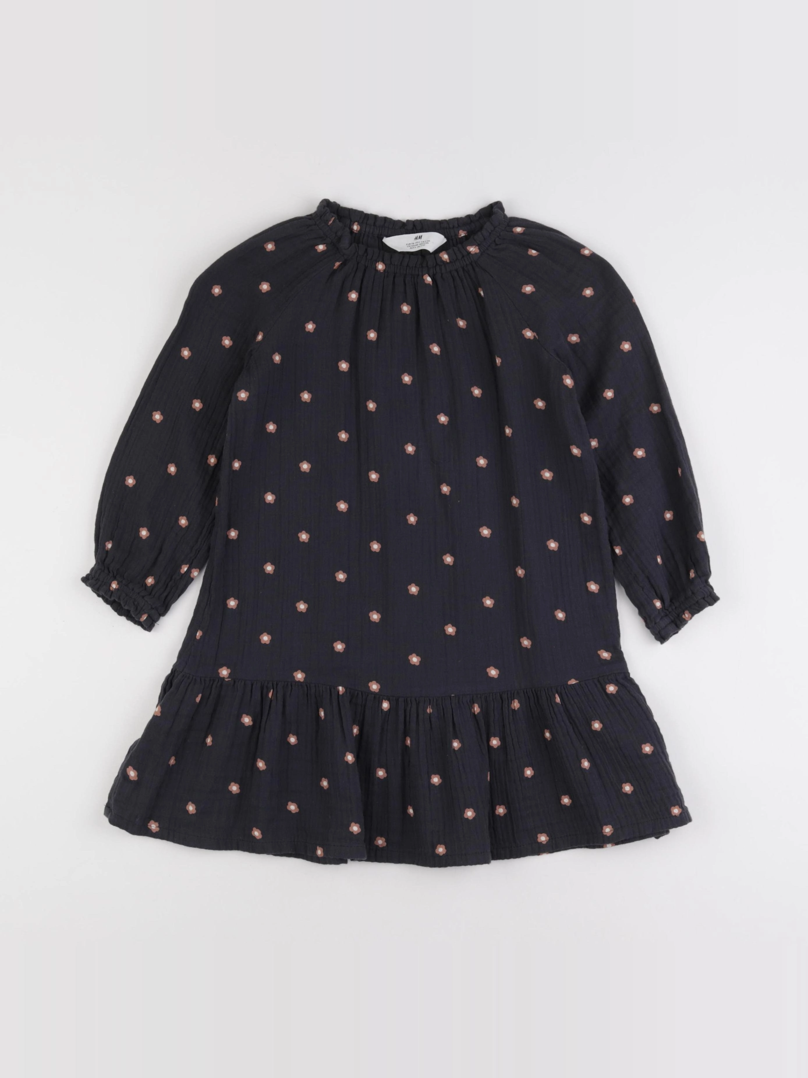 H&M - robe gris - 5/6 ans