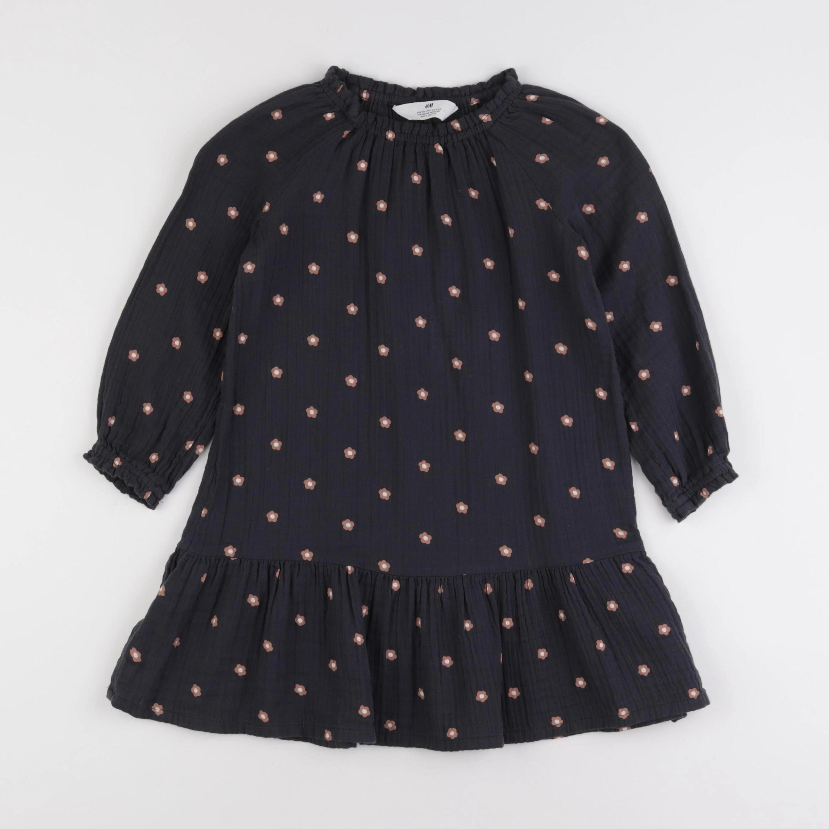 H&M - robe gris - 5/6 ans