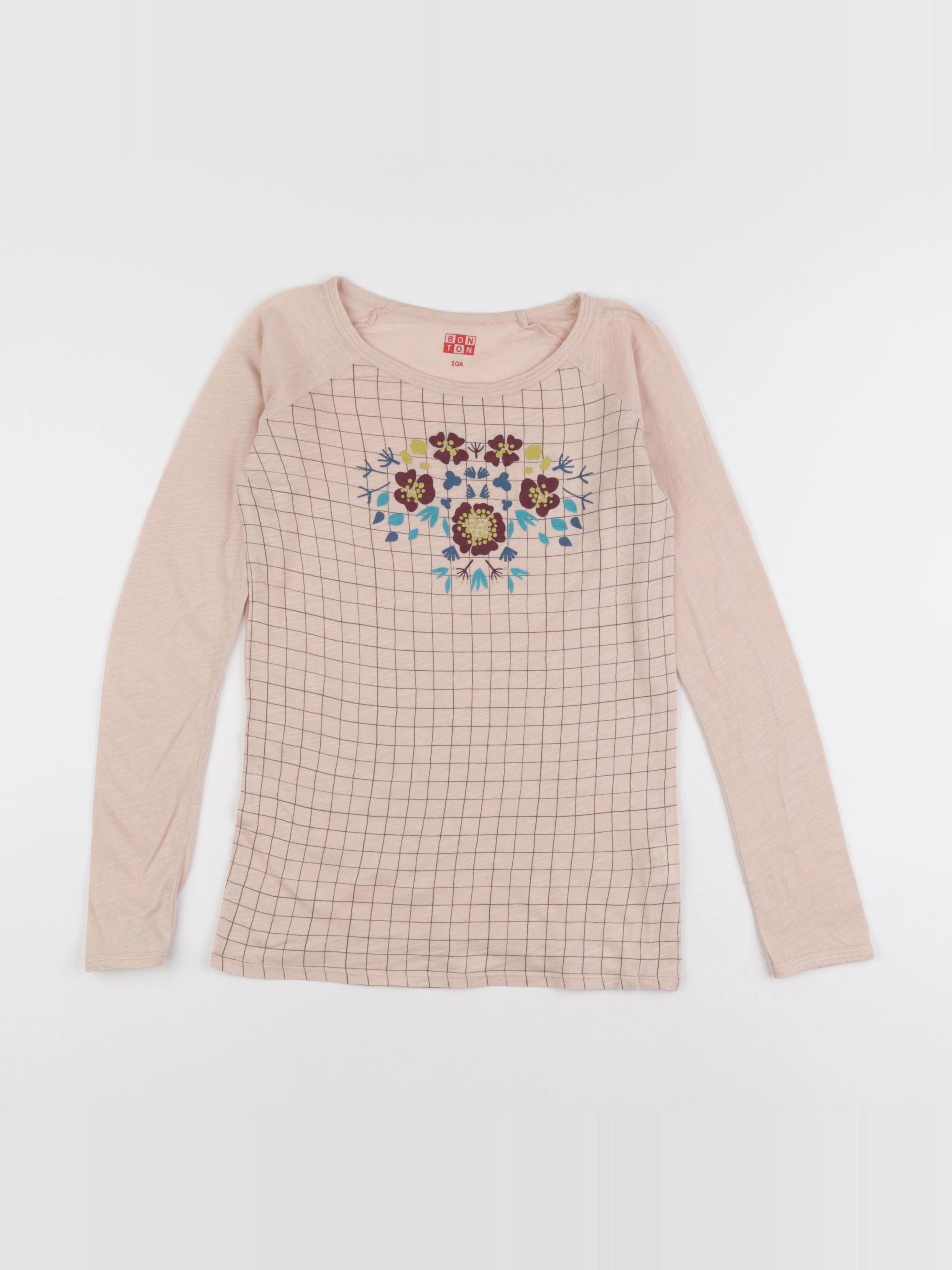 Bonton - tee-shirt rose - 10 ans