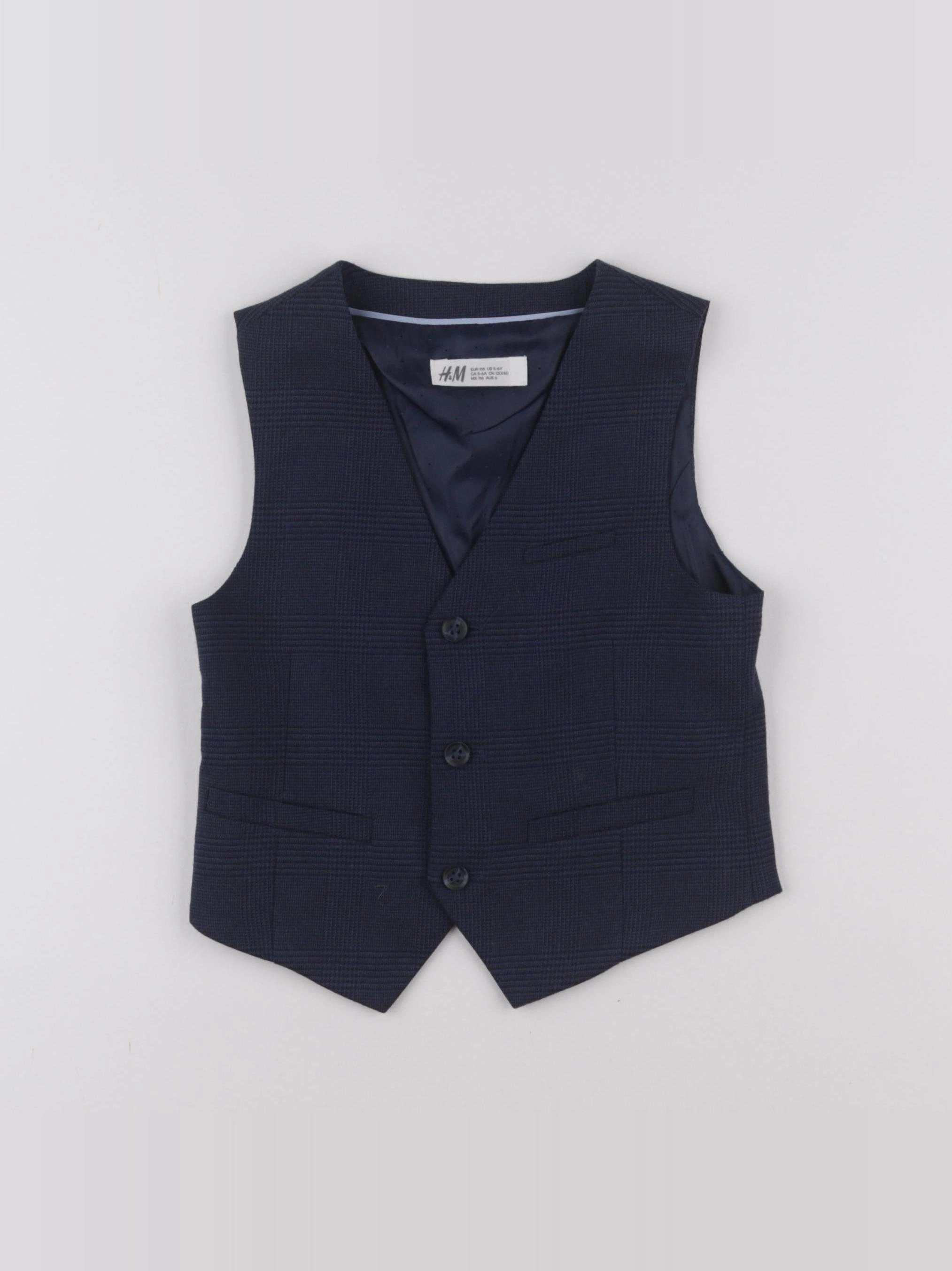 H&M - gilet bleu - 6 ans