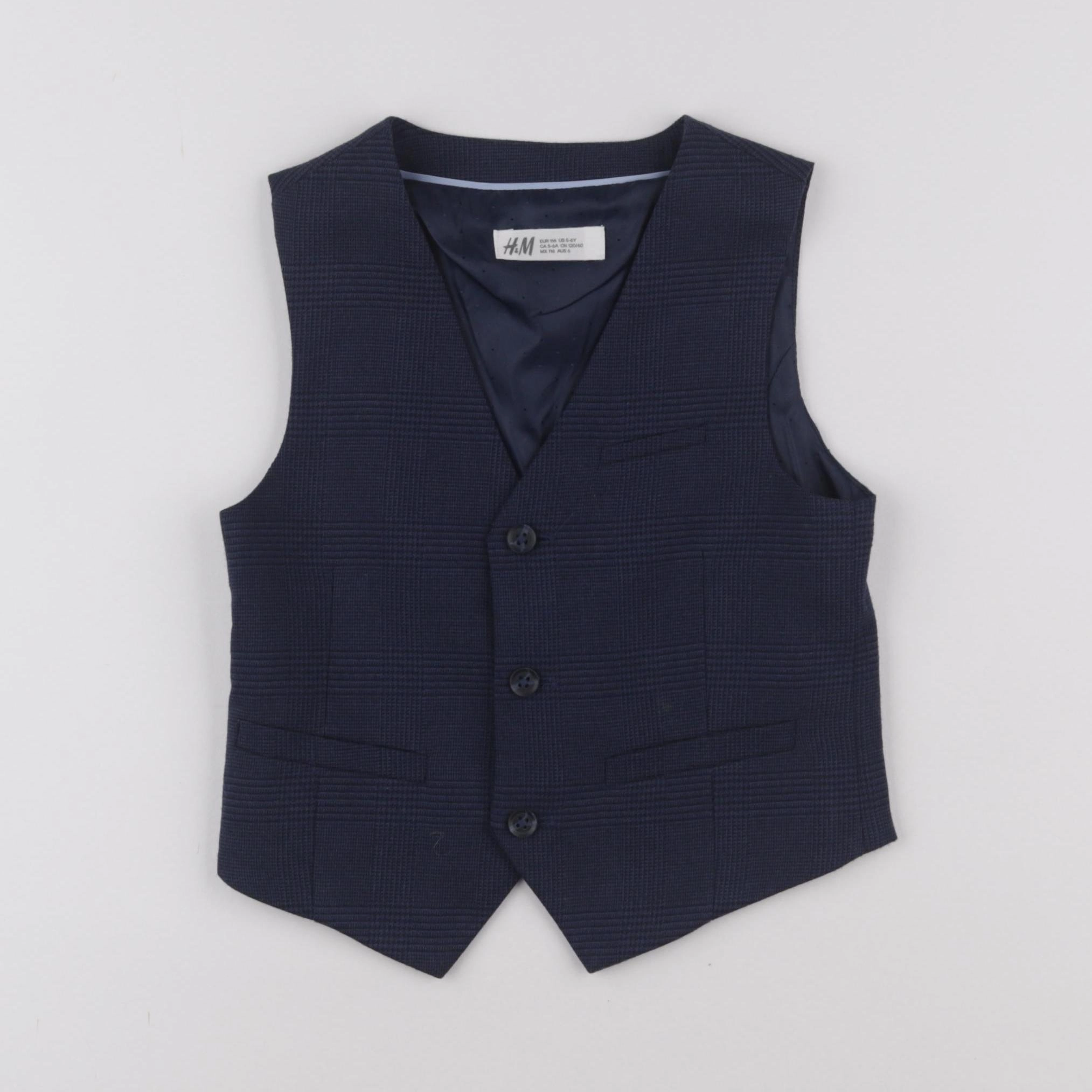 H&M - gilet bleu - 6 ans