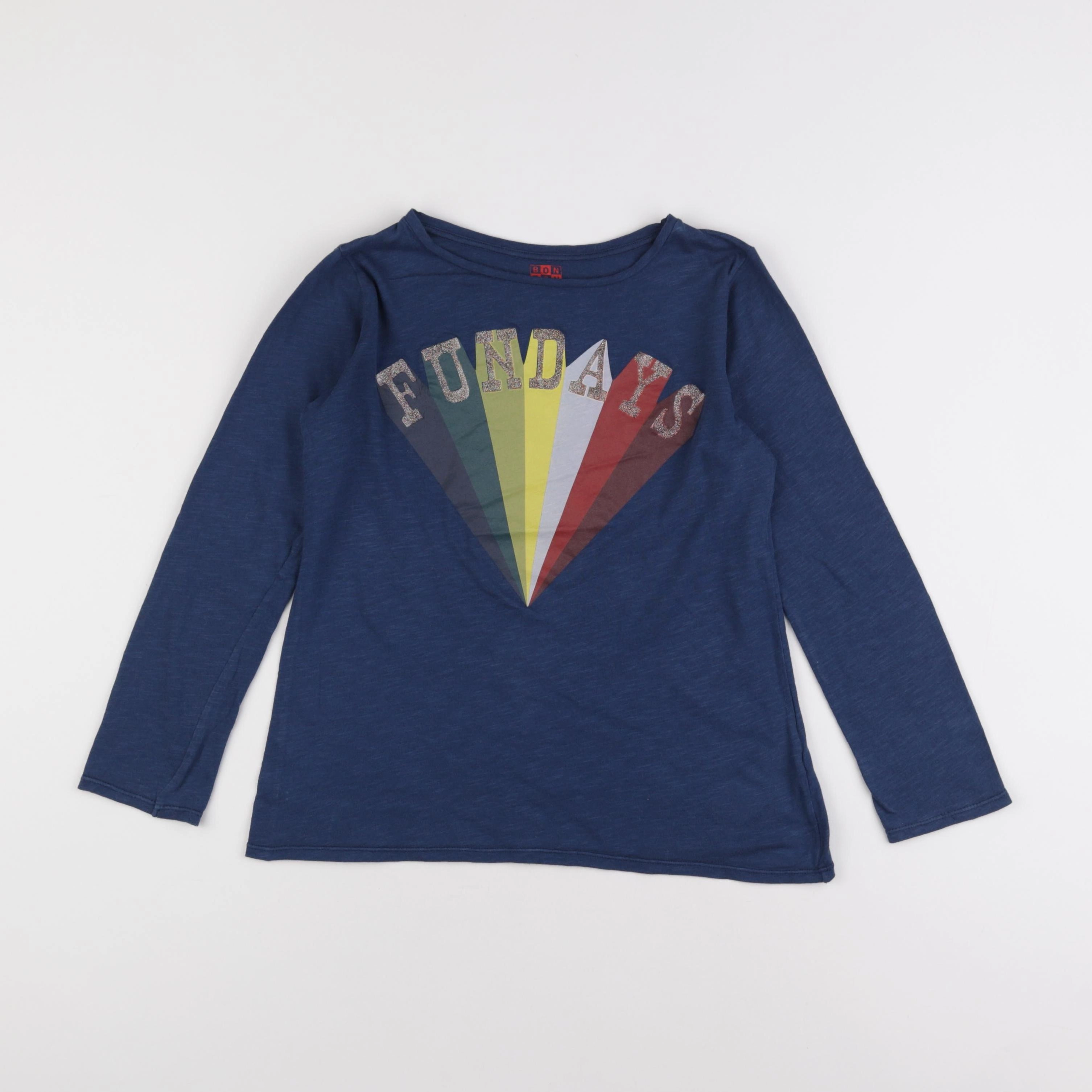 Bonton - tee-shirt bleu - 10 ans
