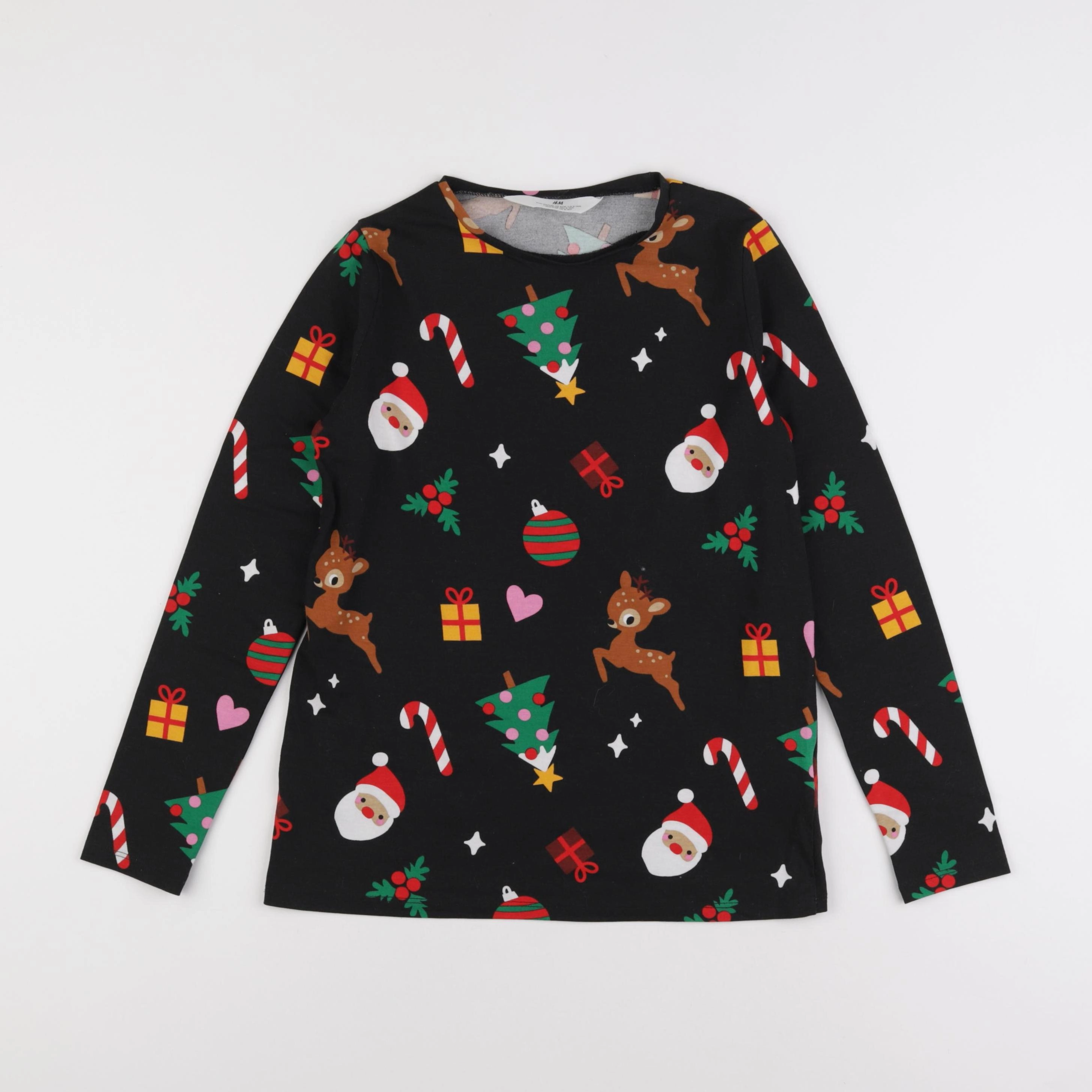 H&M - tee-shirt noir - 9/10 ans