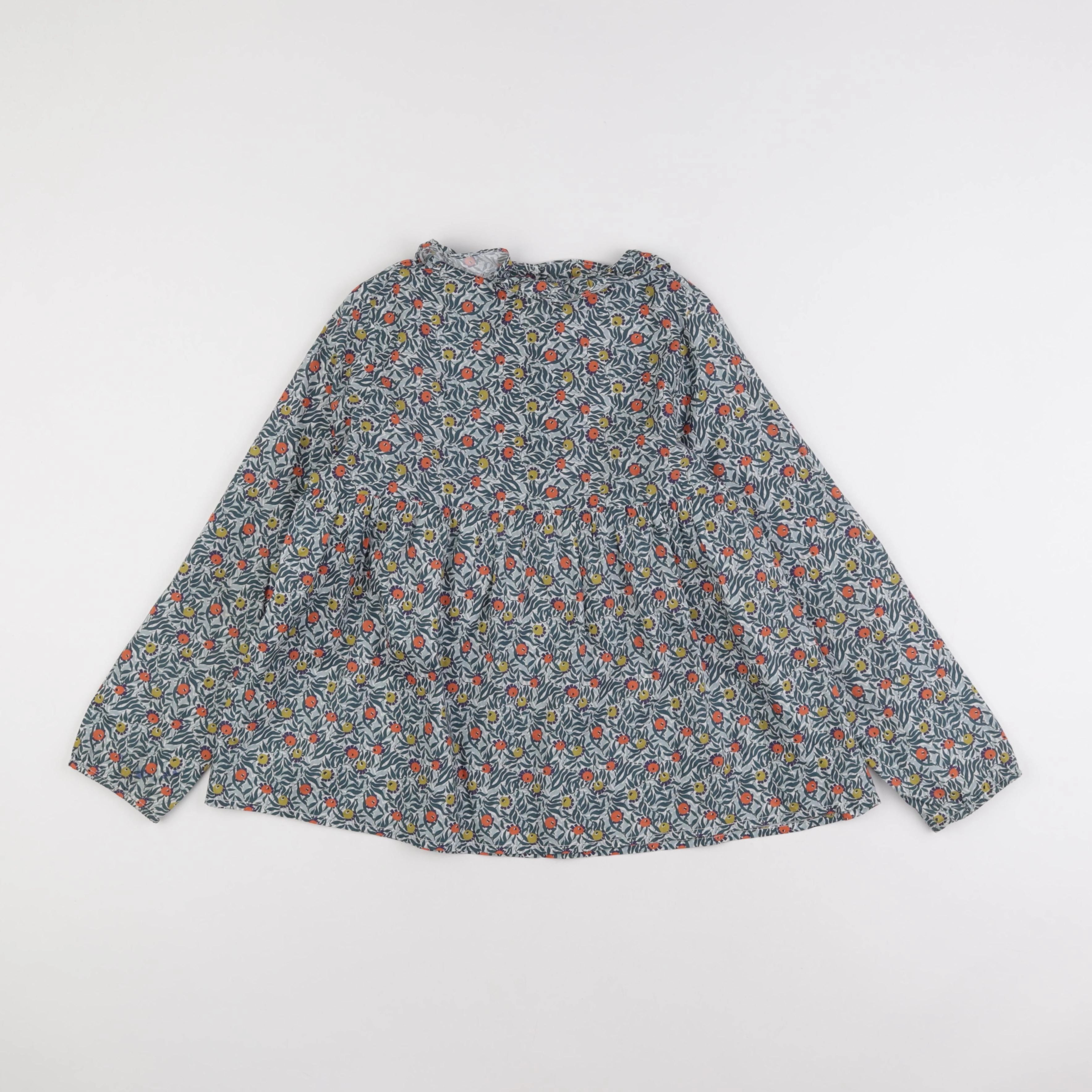 Bonton - blouse vert, orange - 12 ans