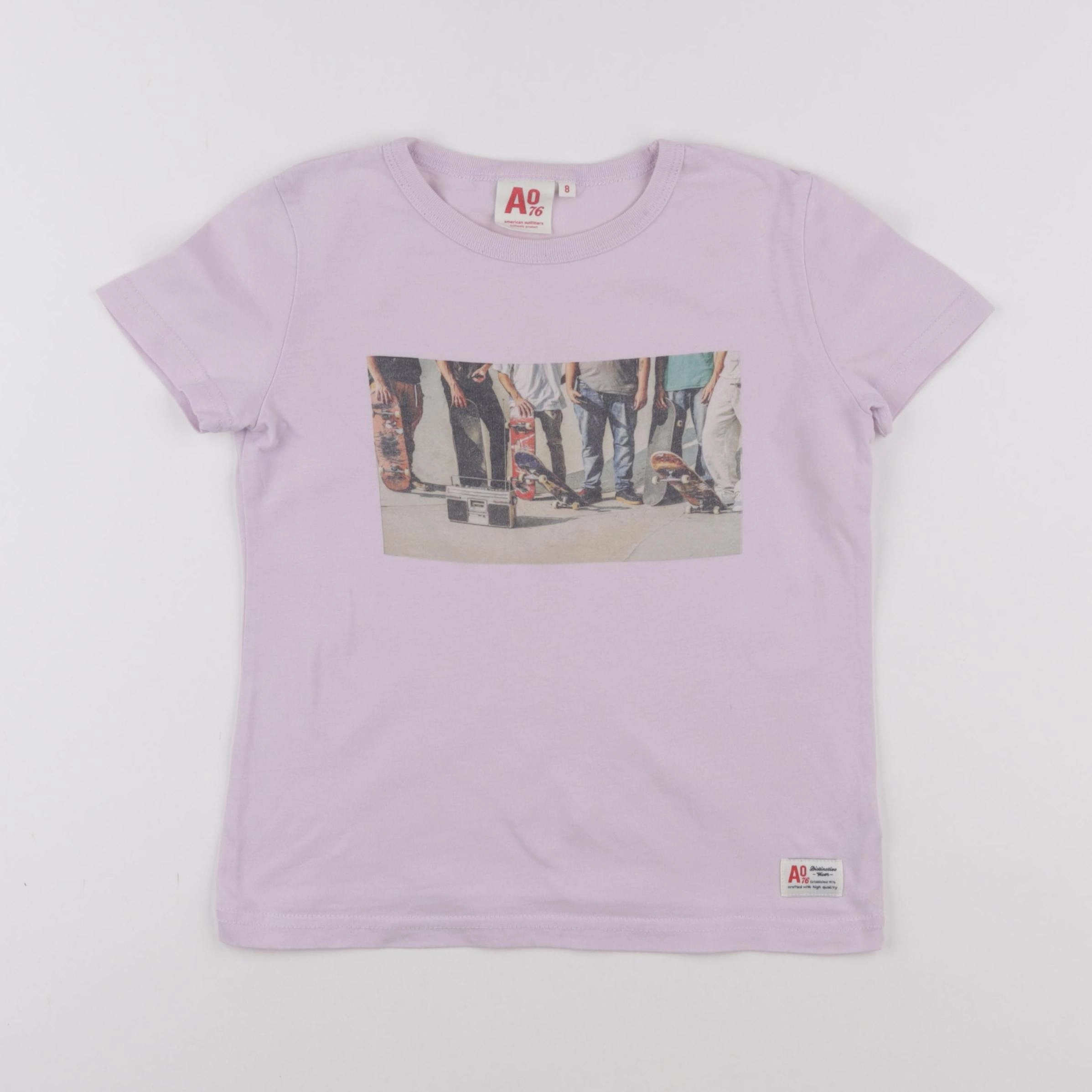 American Outfitters - tee-shirt violet - 8 ans